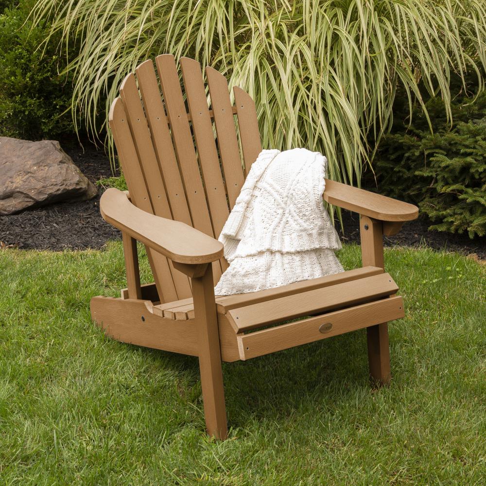 Highwood Adirondack Tan Plastic Frame Stationary Adirondack Chair With   10506829 