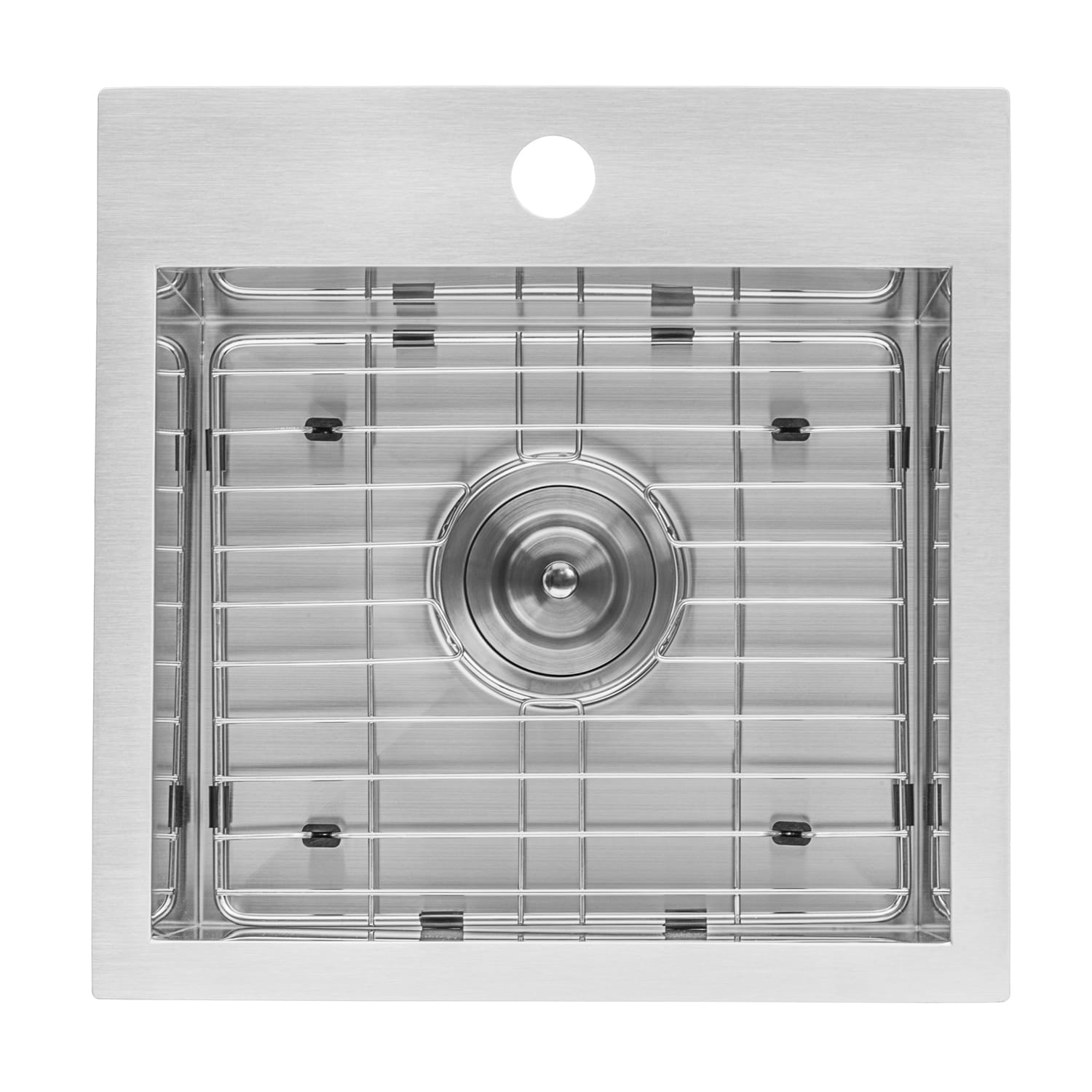 Ruvati 15" Brushed Stainless Steel Drop-In Bar Sink
