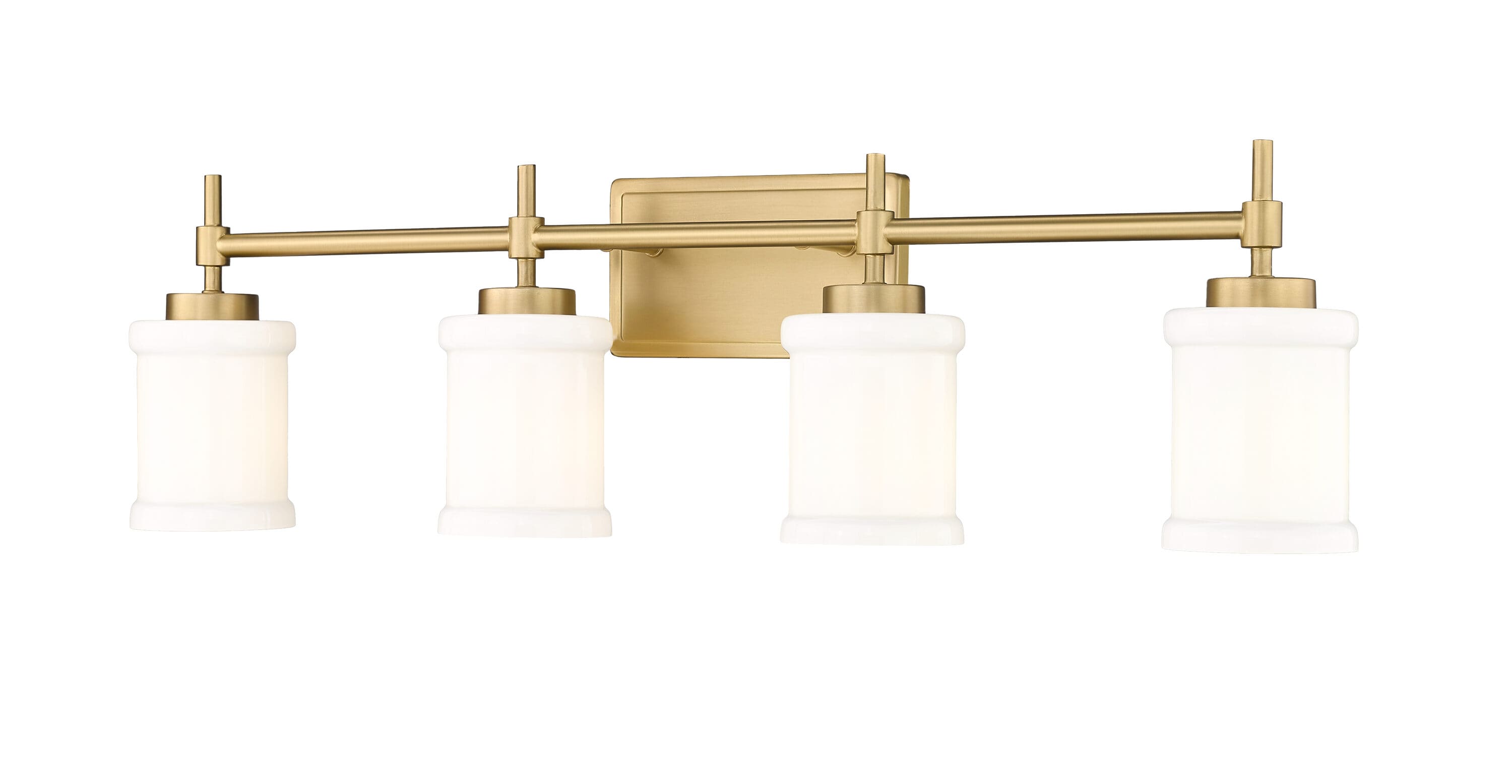 Z-Lite 622-4V-MGLD Cadoc 31.5-in 4 -Light Gold Transitional Vanity light