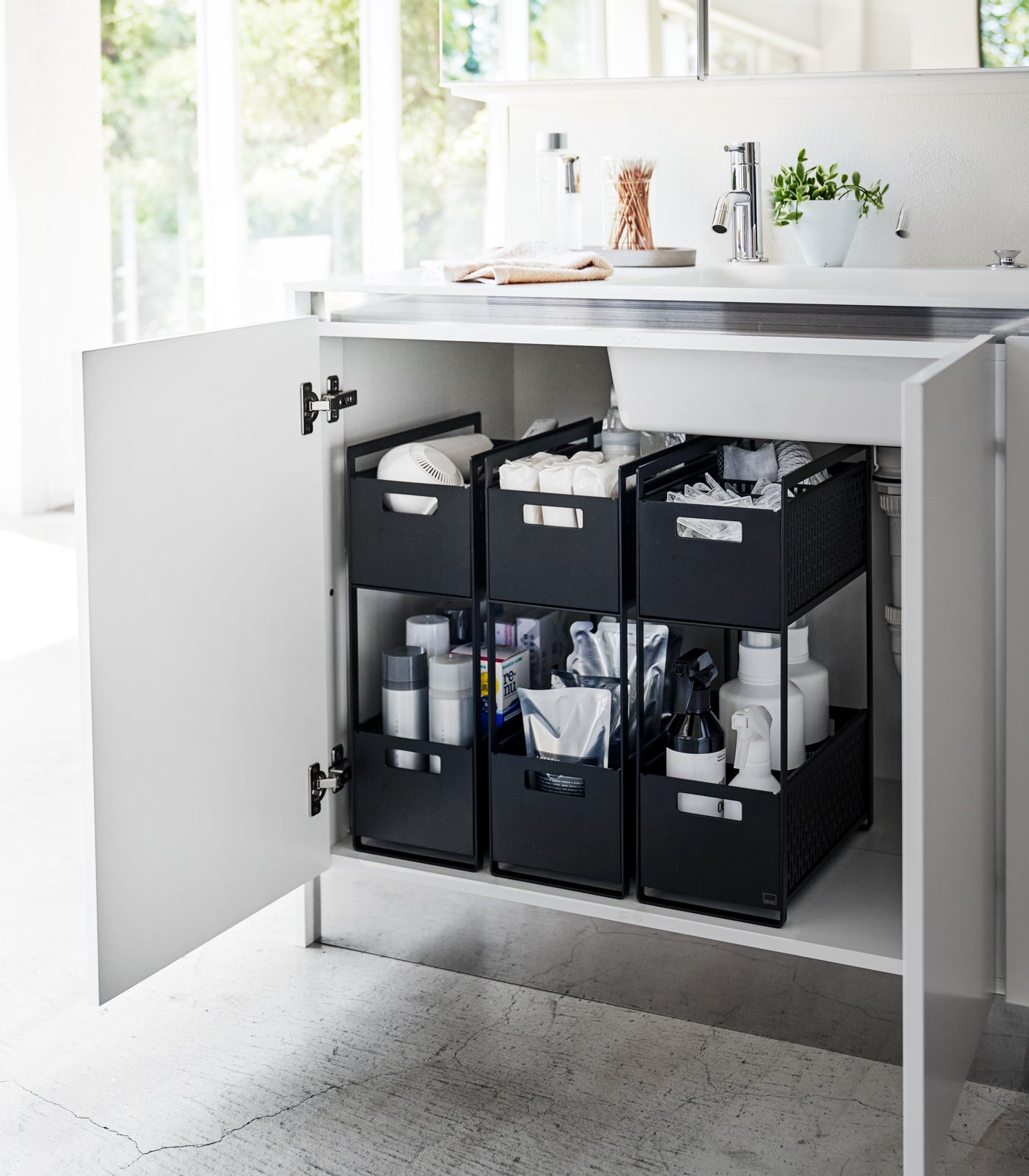 Yamazaki 5219 Pull-Out-Cabinet-Baskets - View #6
