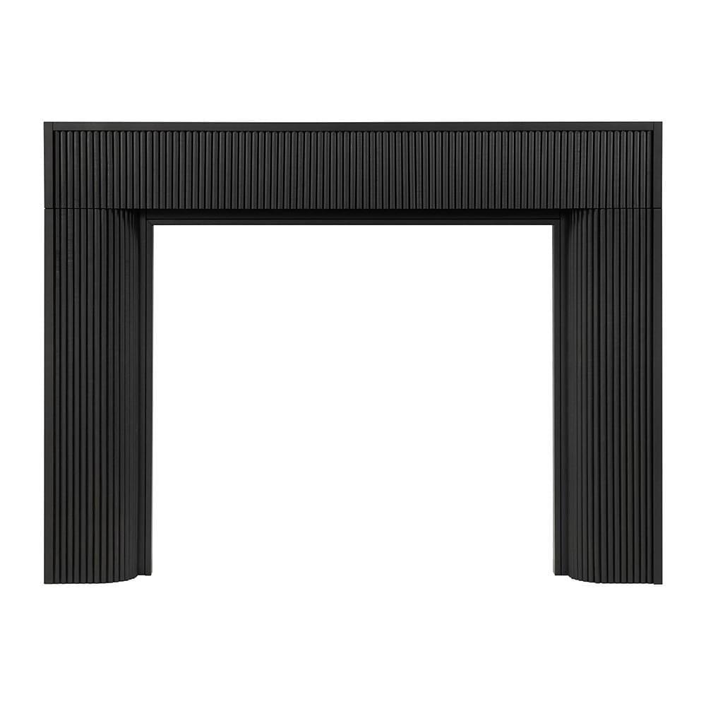 Modern Ember HAZEL-4842-SBL 72-in W x 54-in H x 8-in D Hazel Sable Oak Hollow Modern Fireplace Mantel