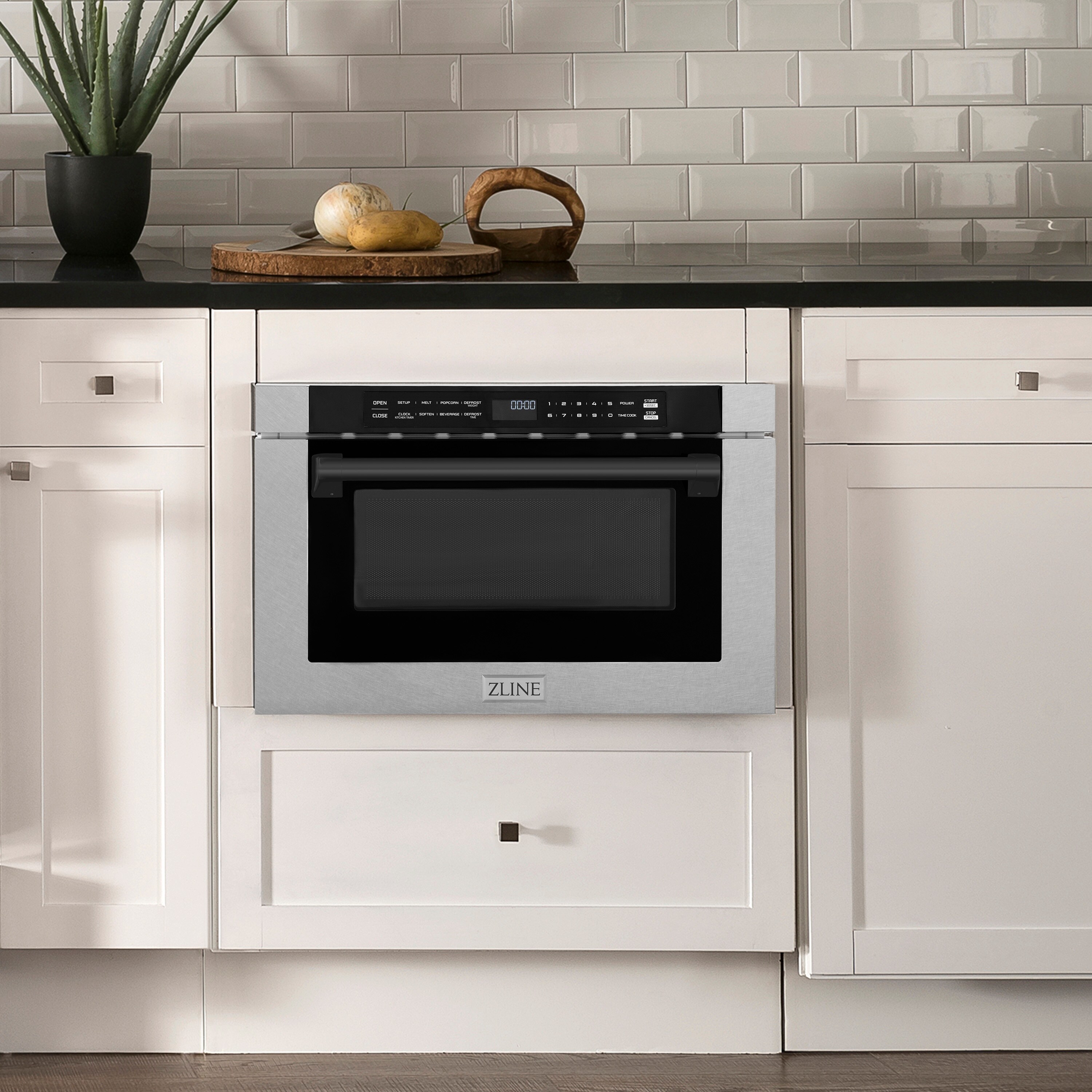 ZLINE KITCHEN & BATH MWDZ-1-SS-H-MB Microwave-Drawers - View #2
