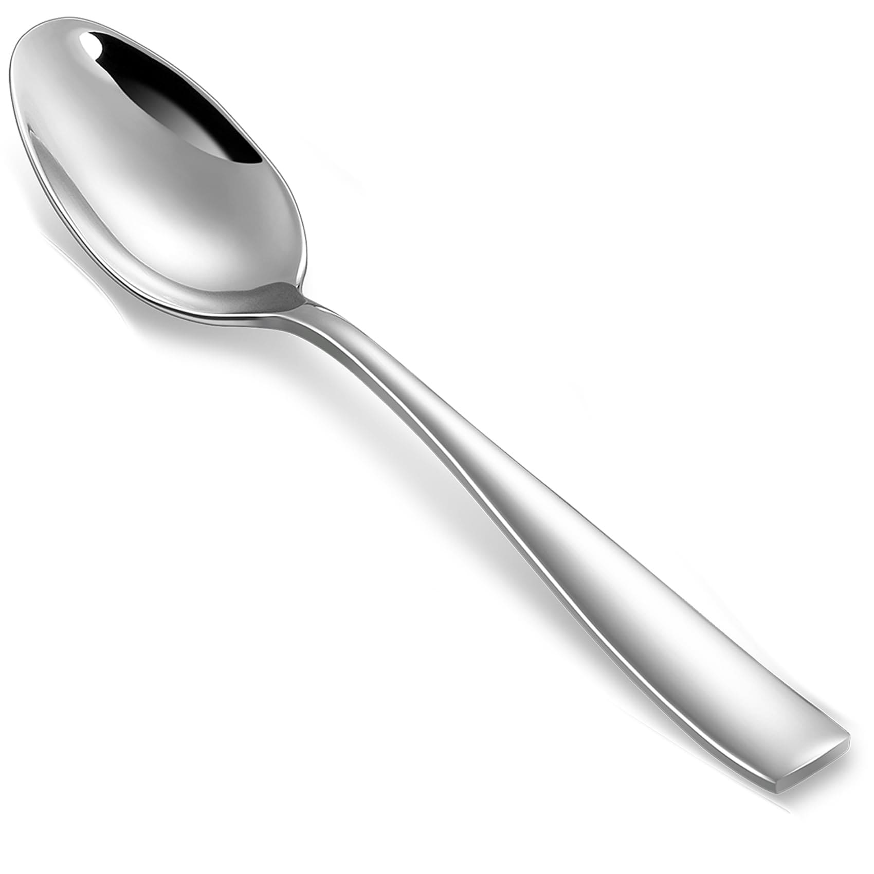 Aoibox Premium 4 Piece Louis Teaspoon Set 18 10 Stainless Steel With Squared Edge and Mirror Finish 6 4 in Set #LABMMBEG