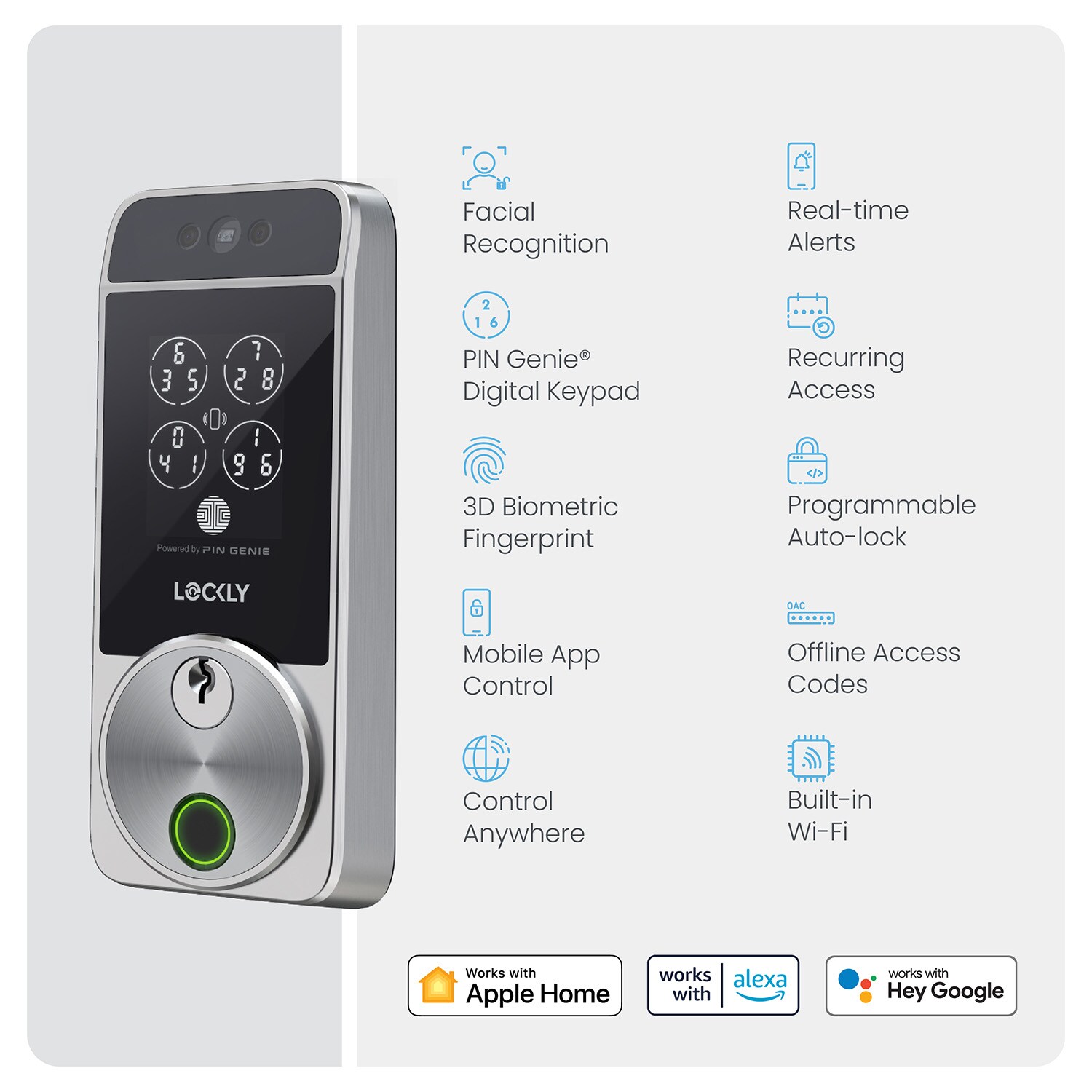 Lockly PGK728WRHKSN Electronic-Door-Locks - View #4