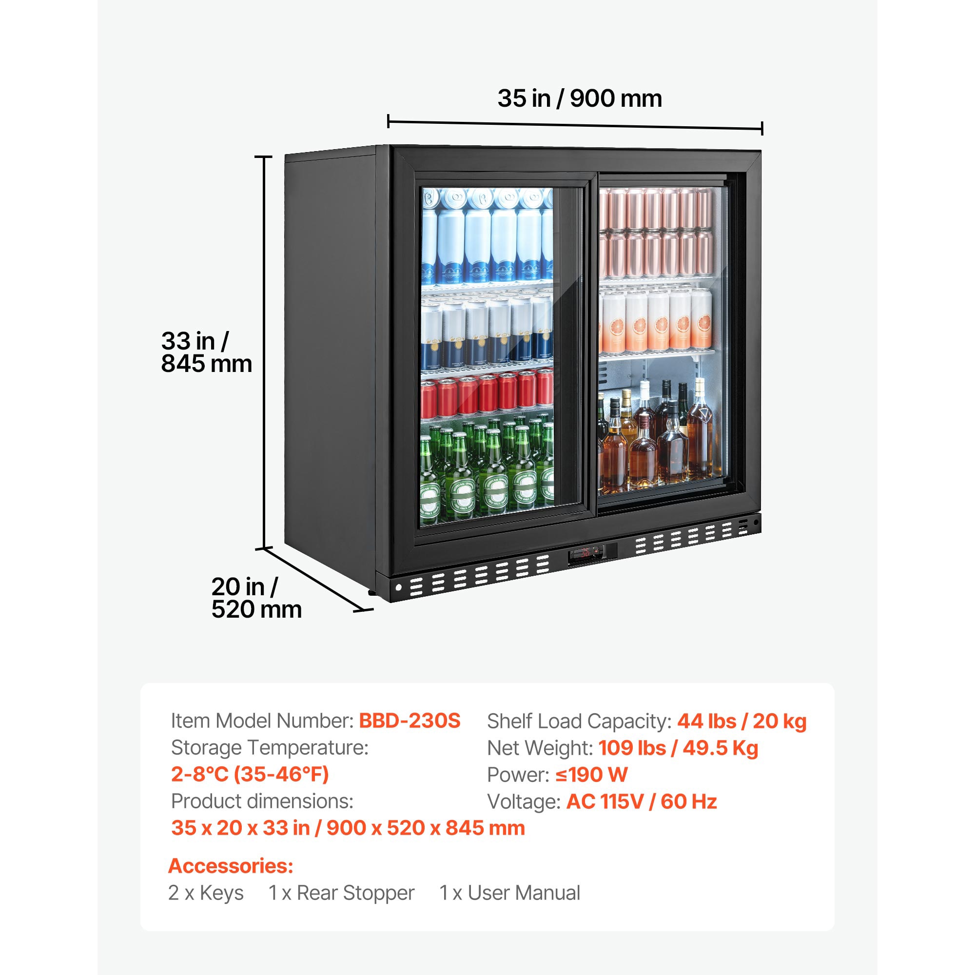 VEVOR SCHBTLQQTXSS18151V1 Wine-Chillers - View #7