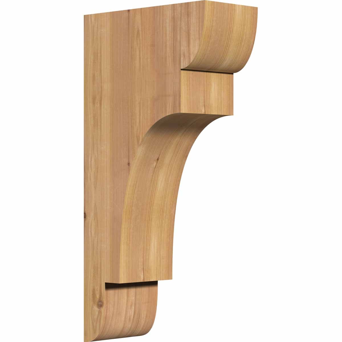 Ekena Millwork COR06X12X24NEB00SWR 5.5-in x 12-in x 24-in New brighton Unfinished Western red cedar Wood Paintable/Stainable Corbel
