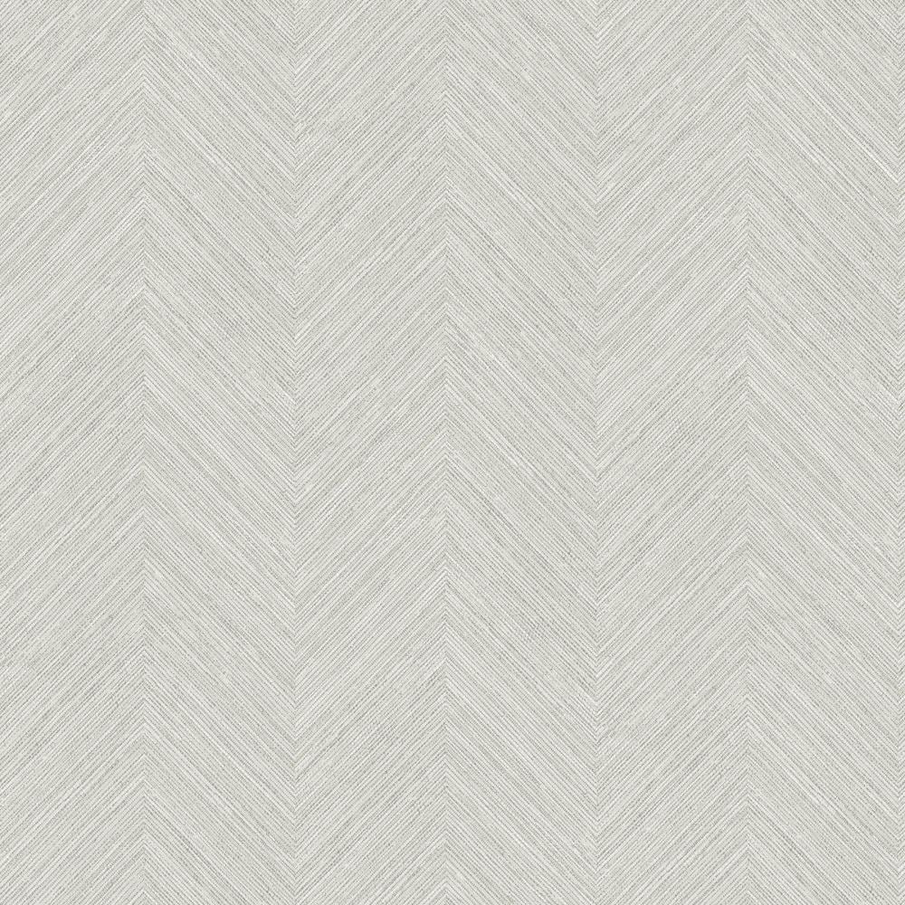 Chesapeake 3120-13676 Sanibel 56.4-Sq. Feet Light Grey Non-woven Textured Geometric 3D Prepasted Water Activated Paste Wallpaper