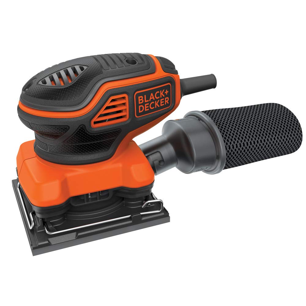 BLACK+DECKER  2.0 Amp Electric 1/4 Sheet Orbit Sander (BDEQS300)
