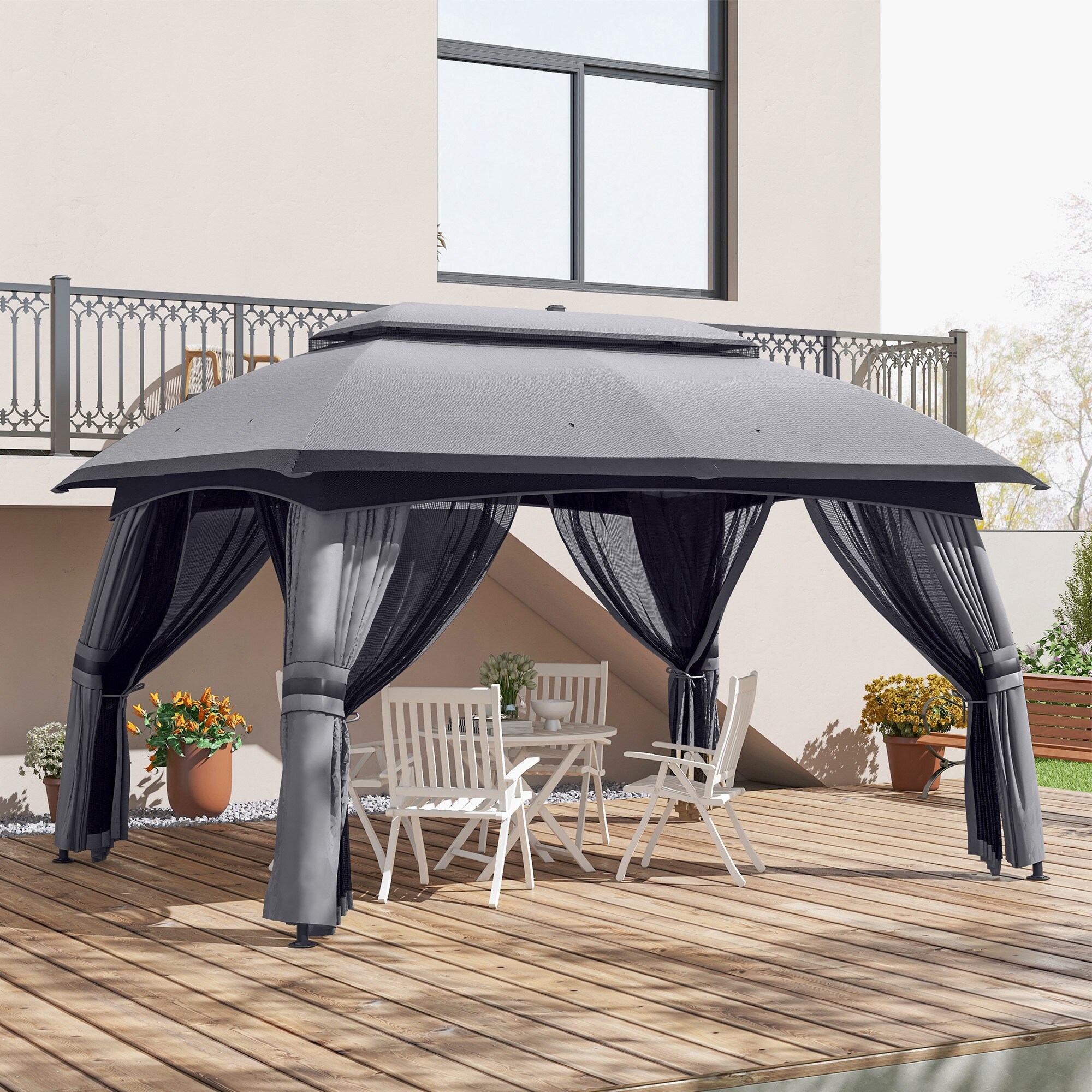 AAZJ BYO-46249 Wood-Resin-Gazebos - View #2