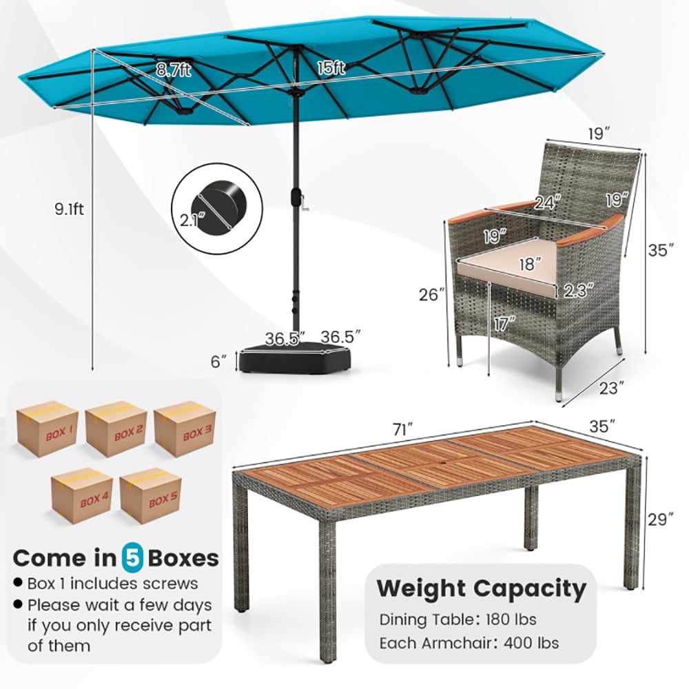 CASAINC CA-72AGY5 Patio-Dining-Sets - View #4