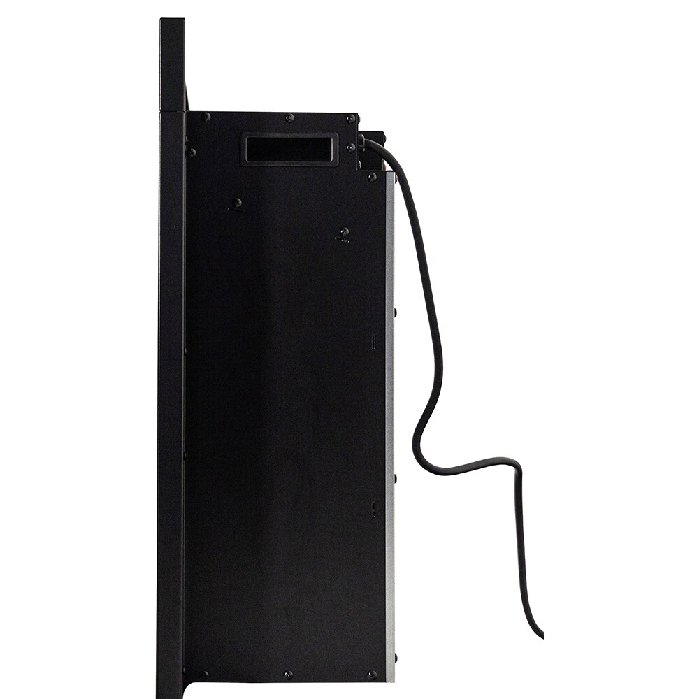 Modern Black Painted Electric Wall Mount Fireplace Insert