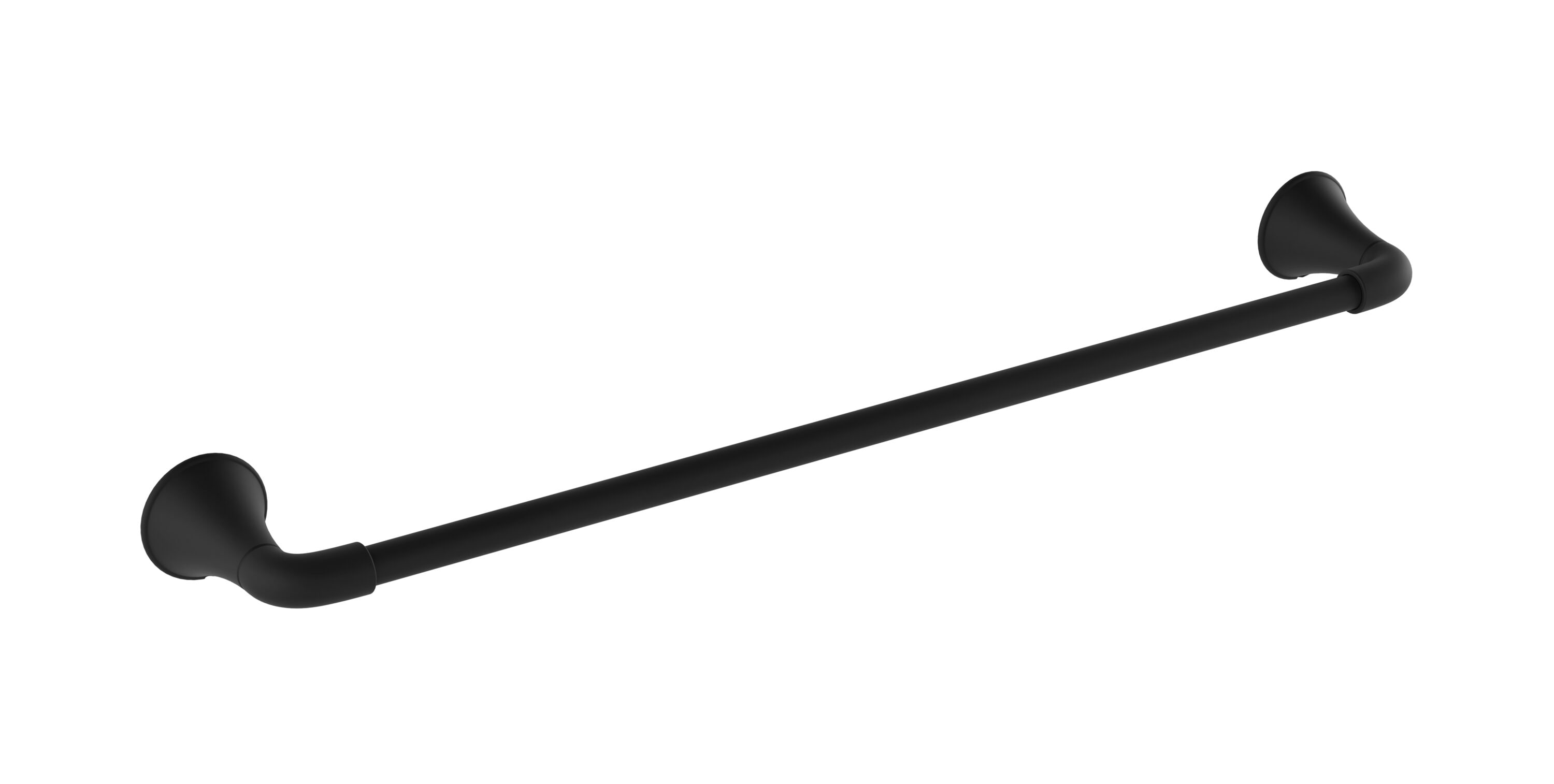 Symmons 553TB24MB Elm 24-in Matte Black Wall mount Single Towel Bar