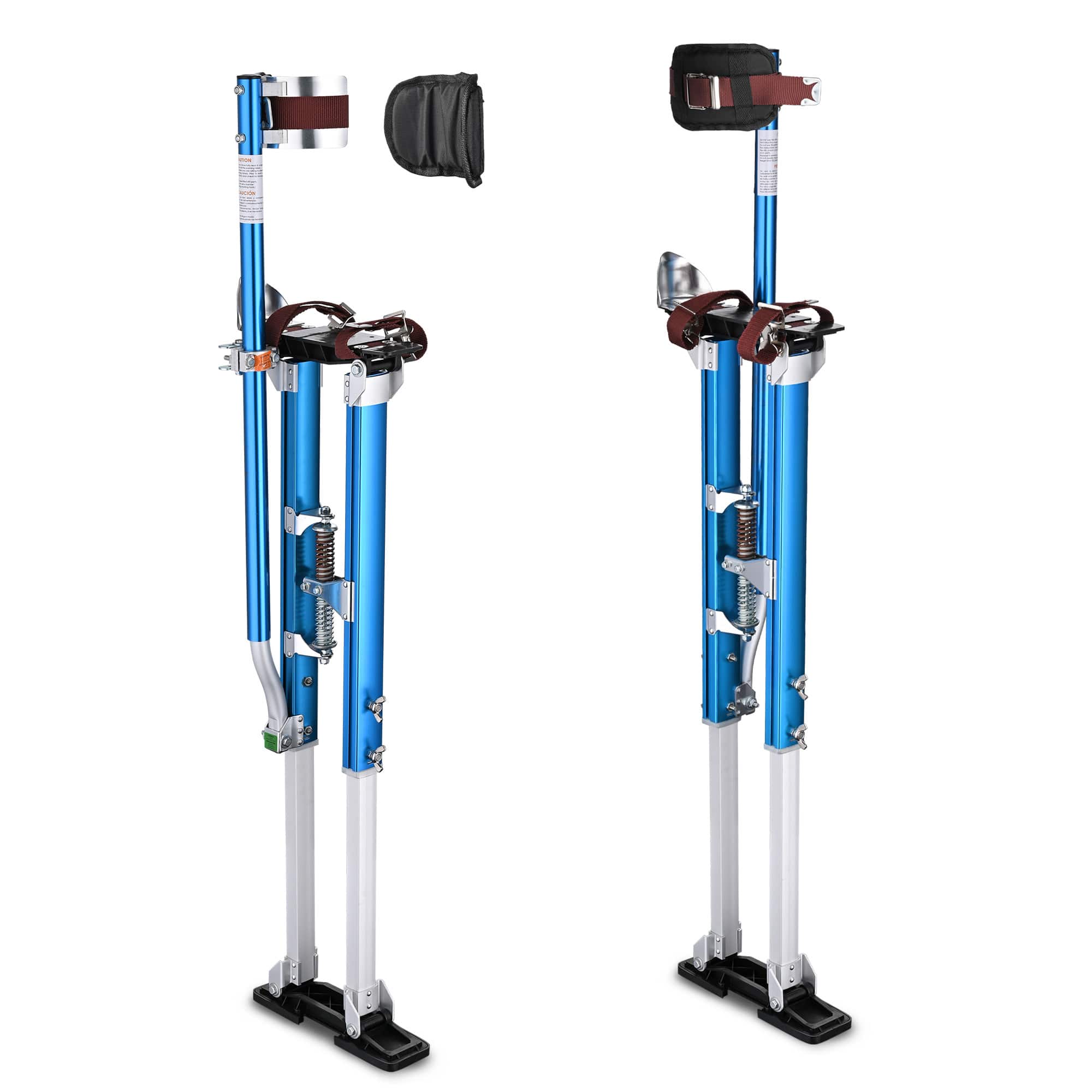 Yescom 36-50 inch Drywall Stilts Adjustable Aluminum Painting Tool Sheetrock Lift with Leg Pads Protection for Taping Cleaning Costume Blue YES0484 #08STI003-3650-03-LO