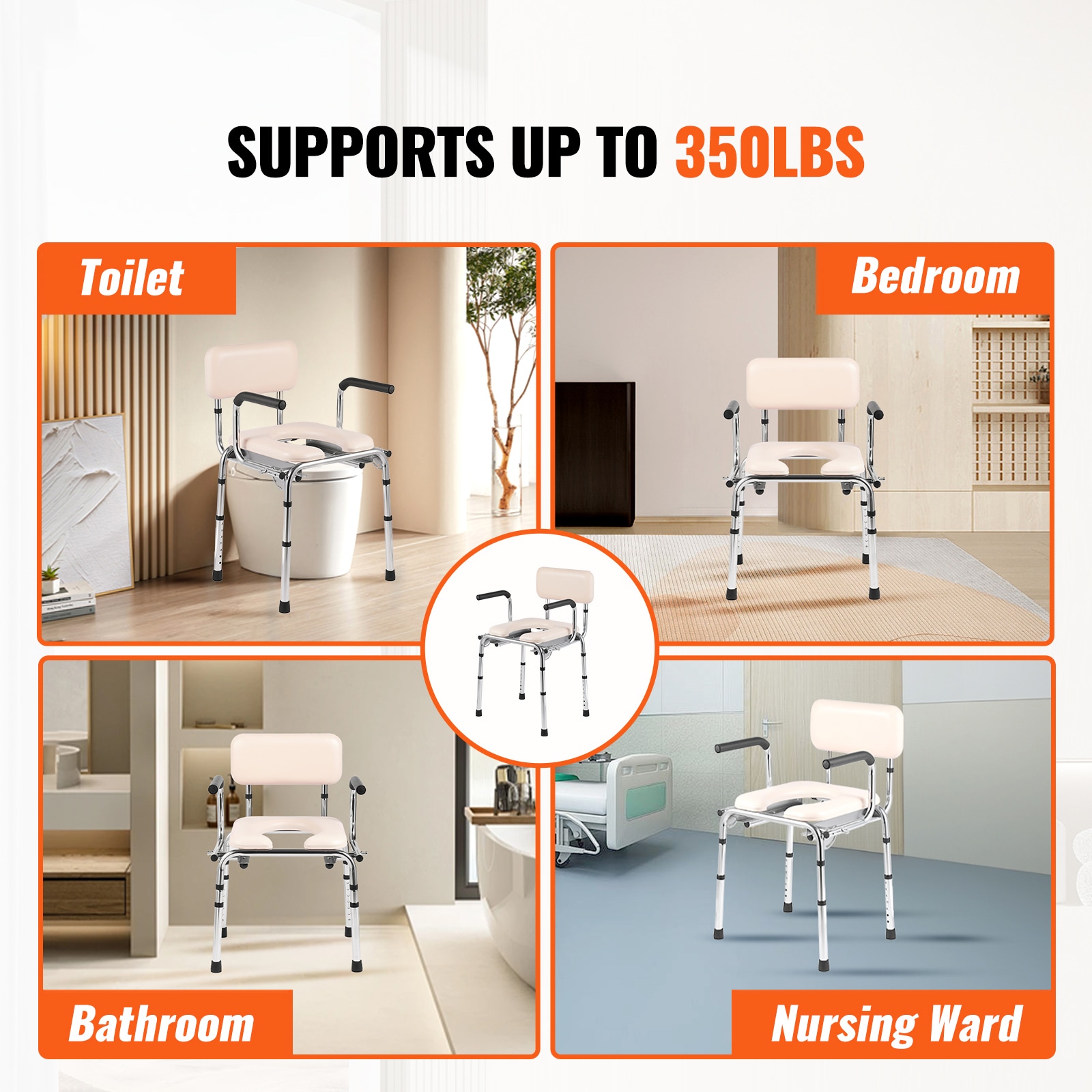 VEVOR SCWLKBS350BG03360V0 Walkers-Wheelchairs-Rollators - View #2
