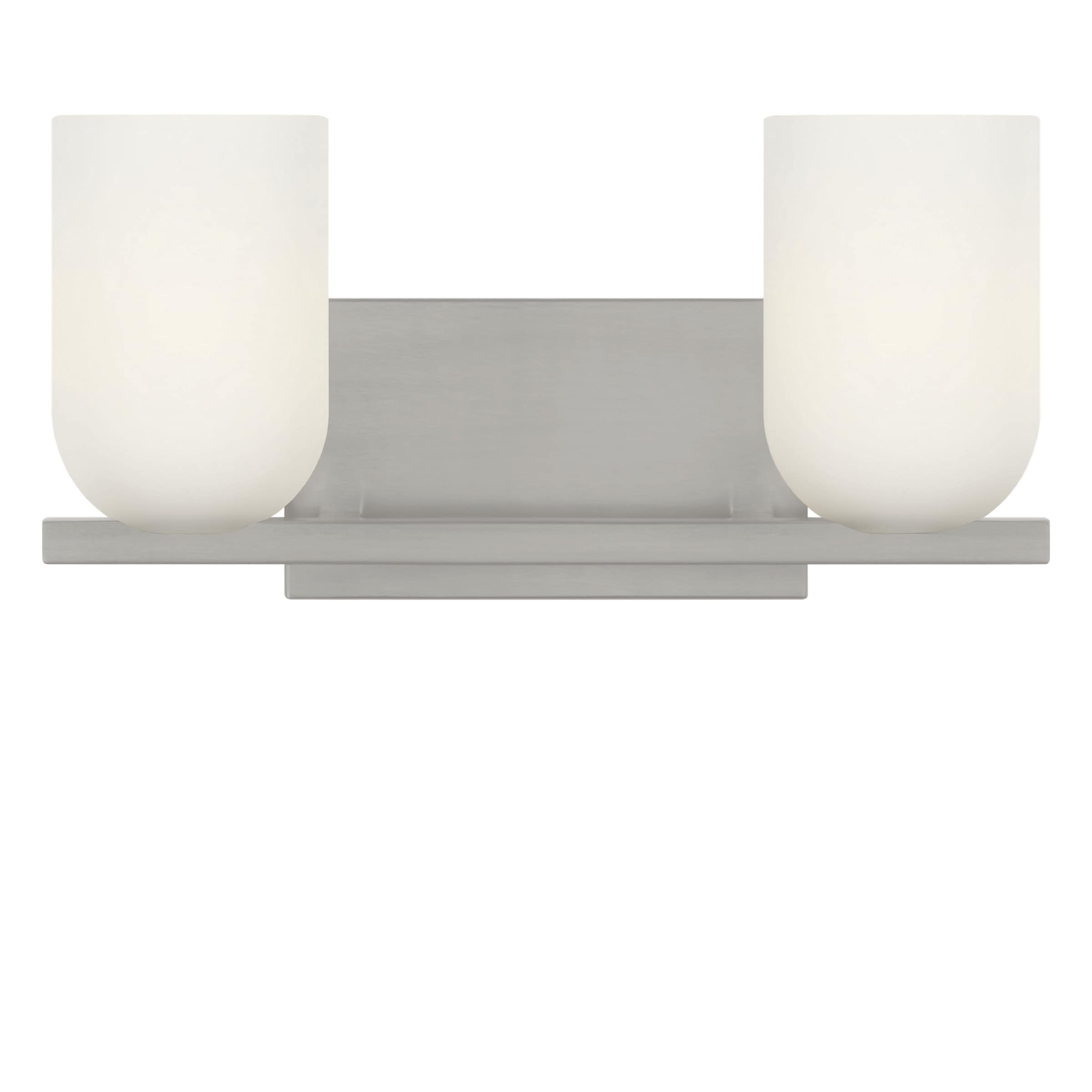 Generation Lighting Neblina 13.25-in 2 Light Brushed Nickel Modern/contemporary Bathroom Vanity light