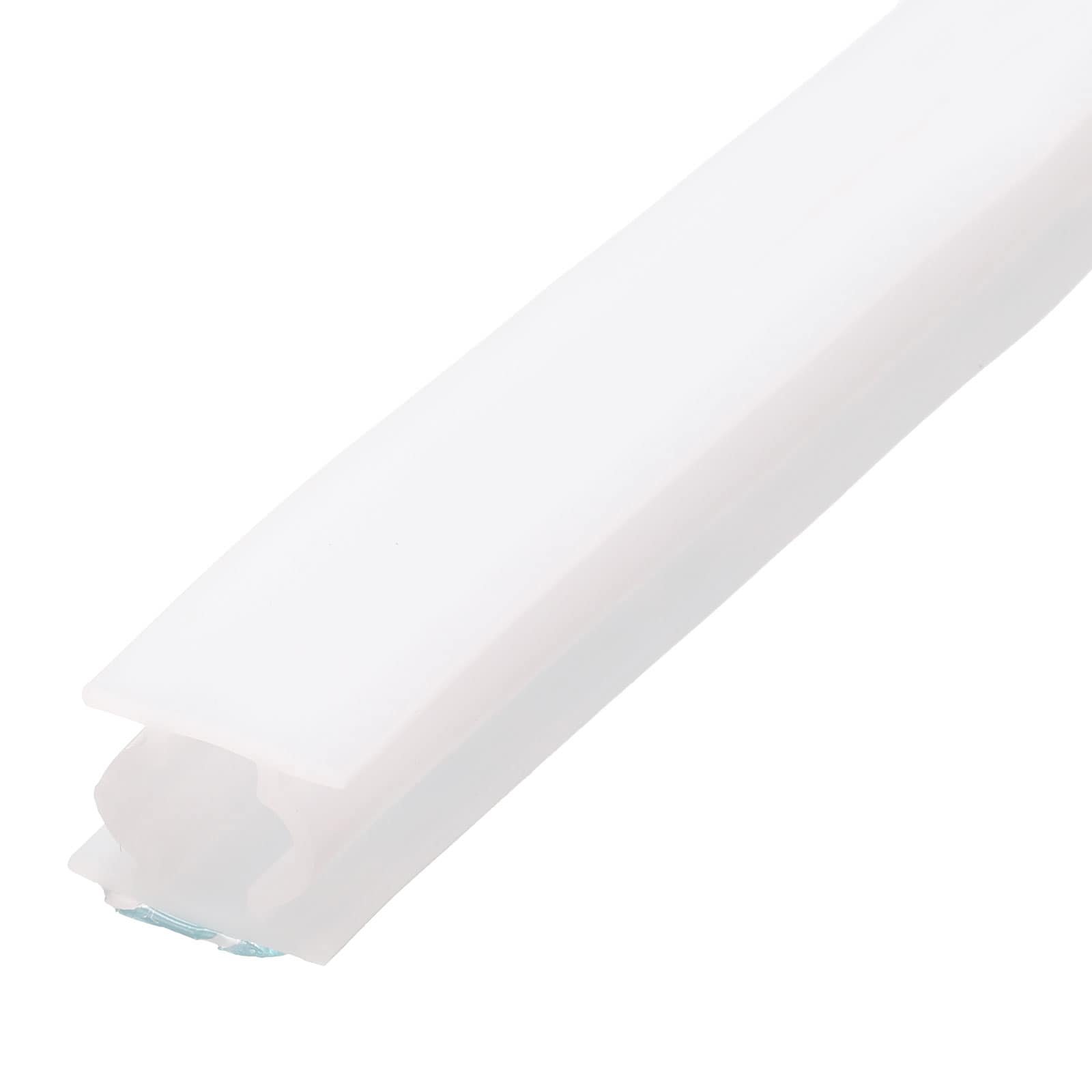 Harfington Rubber Weather Stripping Door Seal Strips 33 Feet D-Shaped Draught Excluder for Door Window Frame Self Adhesive Waterproof Weather Sealing Strip for 0.24 Inch to 0.30 Inch Gap White
