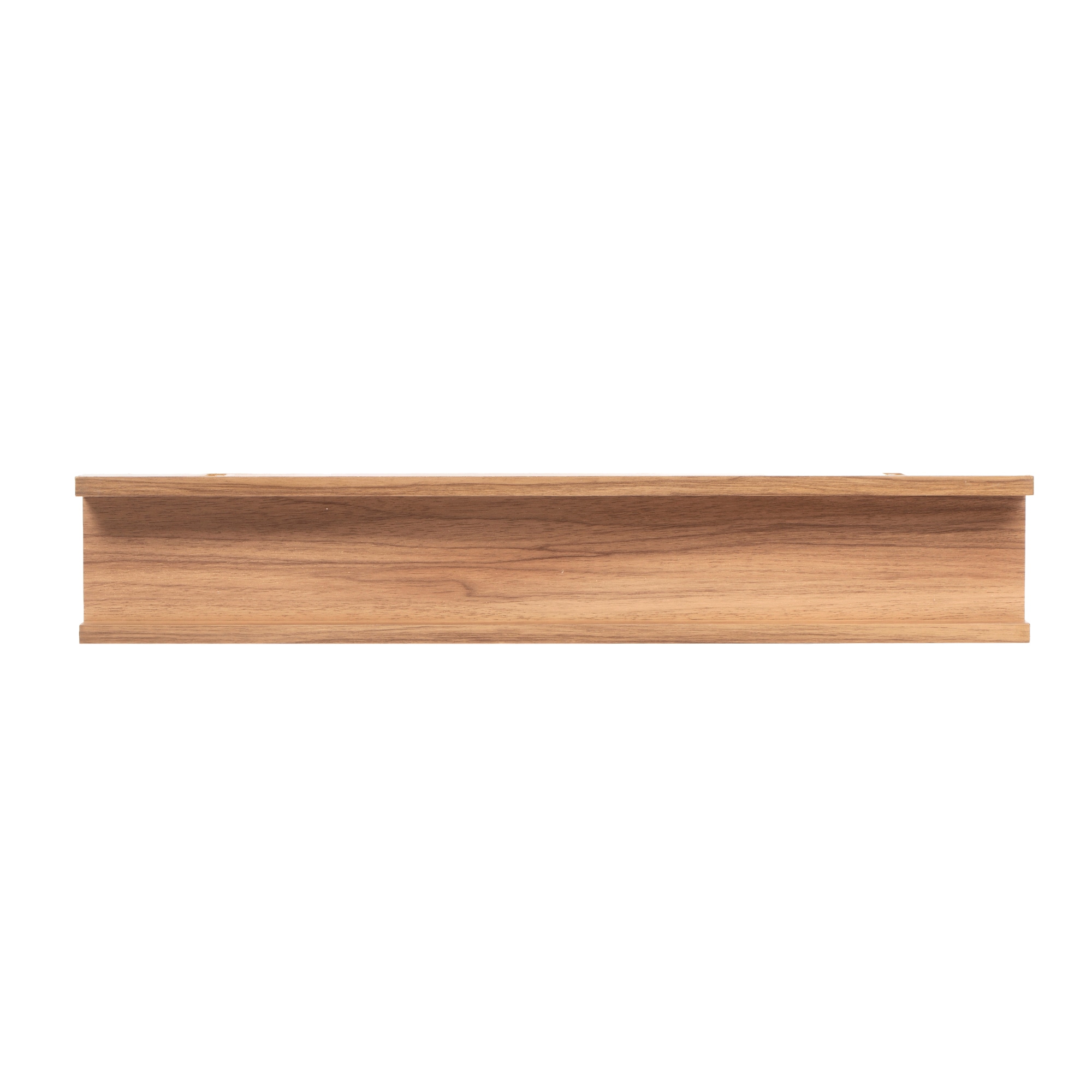 Kiera Grace FN01516-7DF 23-in L x 4-in D x 2-in H Brown MDF Rectangular Floating shelf