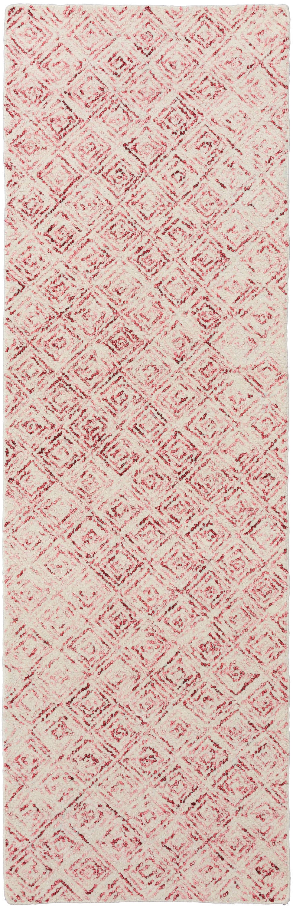 Addison Rugs ADL31PI2X8 Delilah 2 x 7 Wool Red Indoor Geometric Bohemian/Eclectic Runner Rug