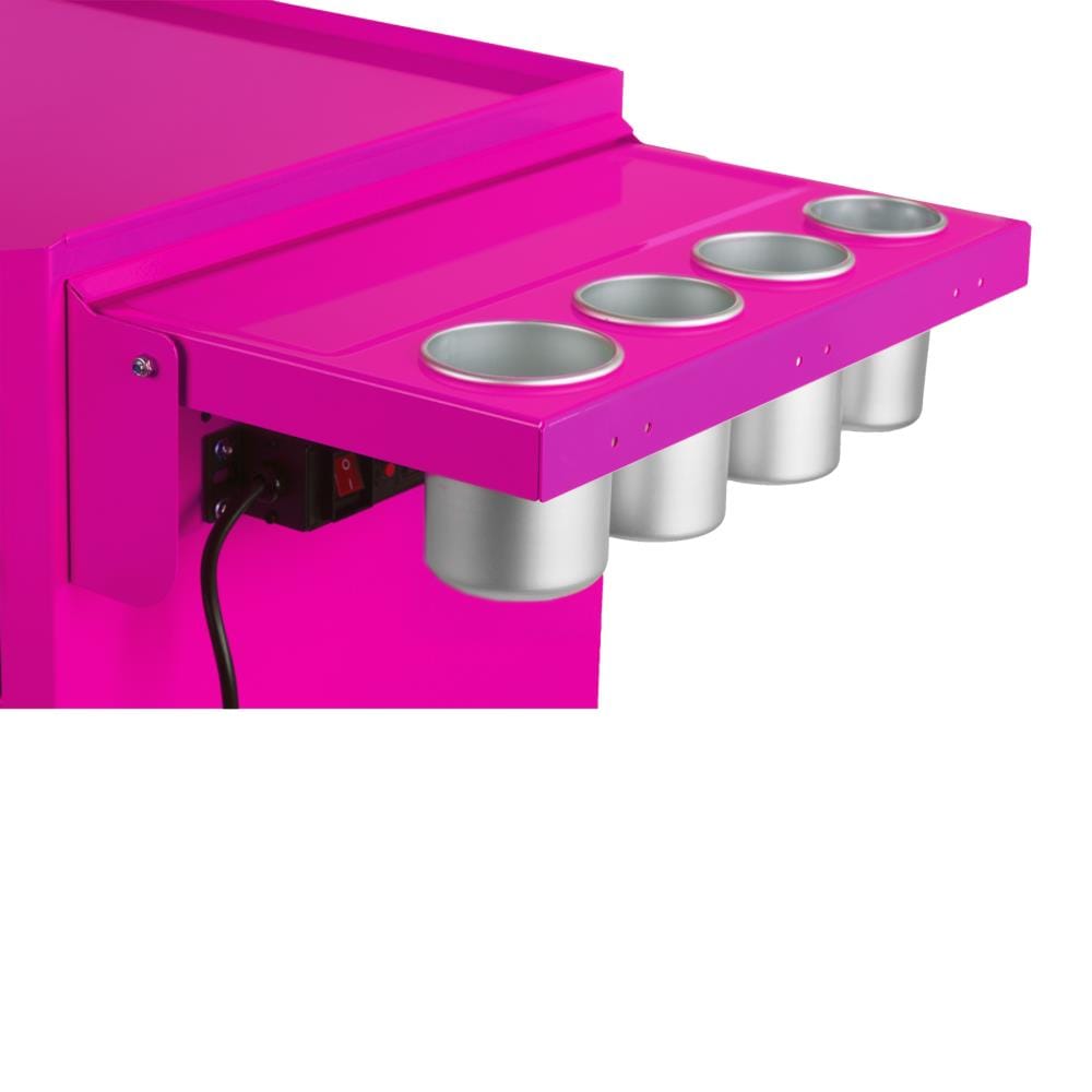The Original Pink Box Steel Shelf Viper Tool Storage Folding Side Shelf  with Power Strip and USB, 18G Steel, Black in the Tool Storage Accessories  department at