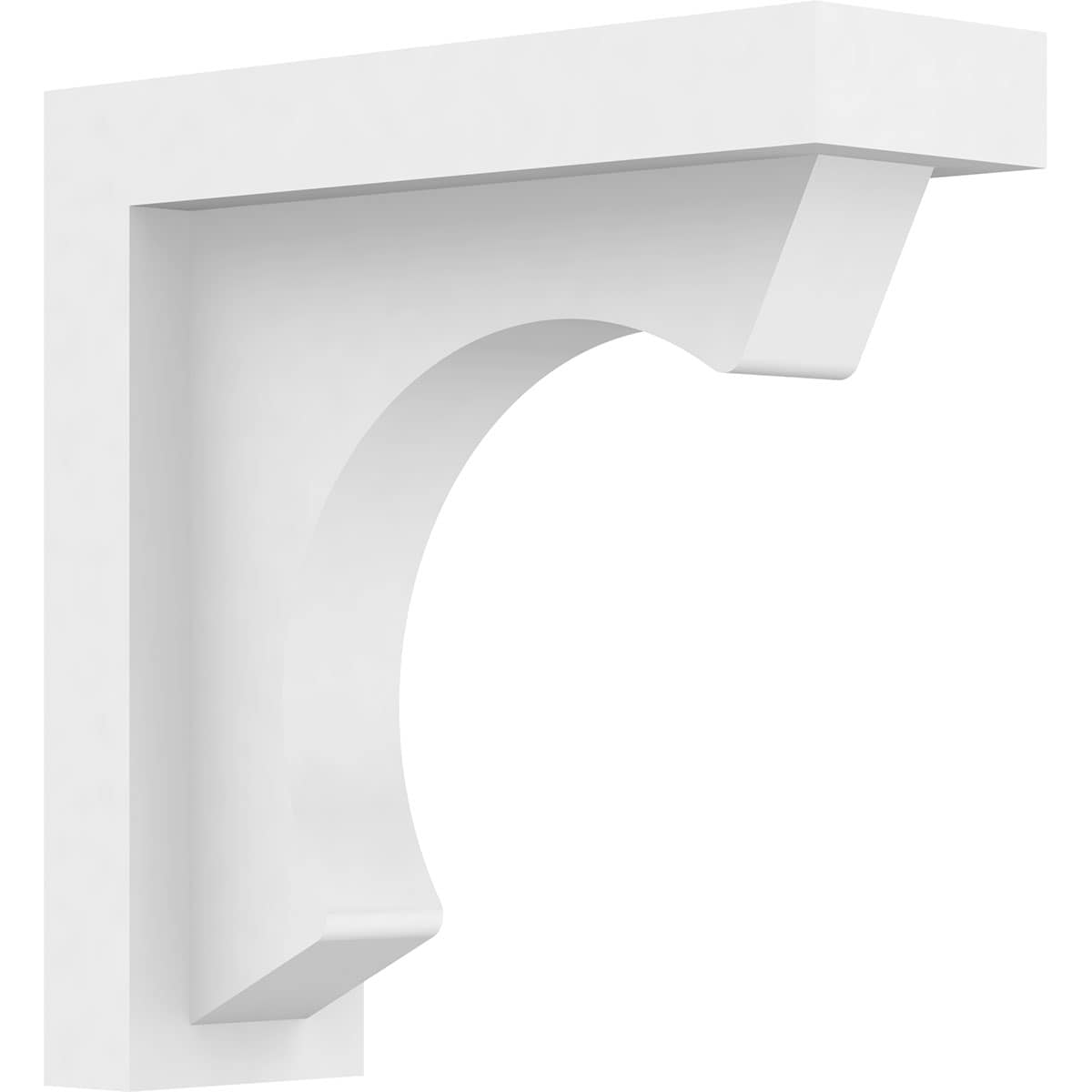 Ekena Millwork BKTP02X06X06EMR Standard EmersonGrade 2-in x 6-in x 6-in Off-white PVC Standard bracket