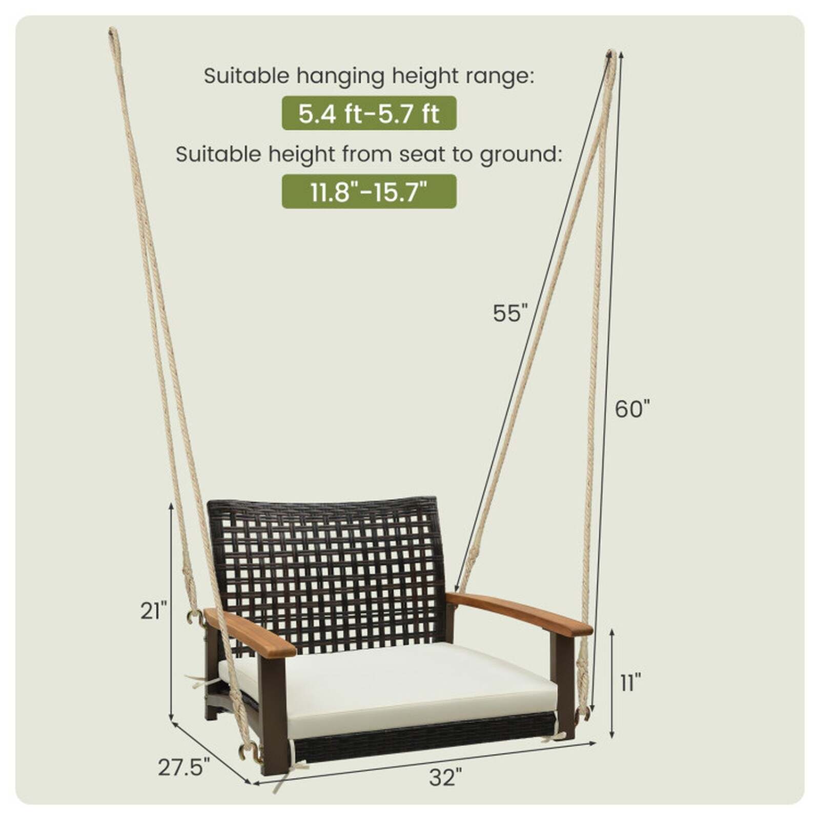 SUGIFT LW102SUGHY0998 Swing-Gliders - View #3