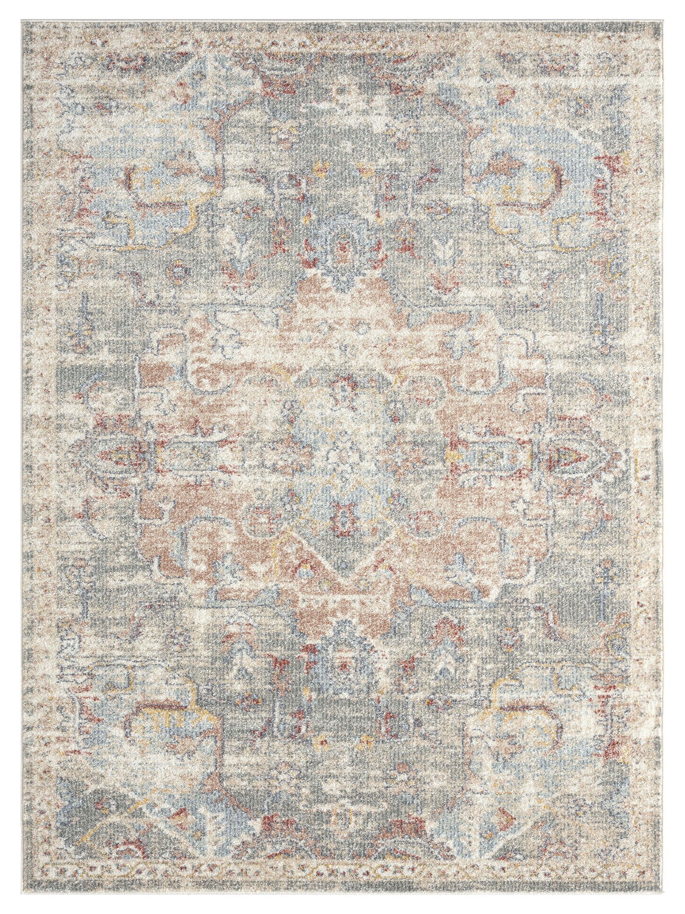 Abani Rugs MIL160A-5 5 X 8 (ft) Indoor/Outdoor Abstract Area Rug