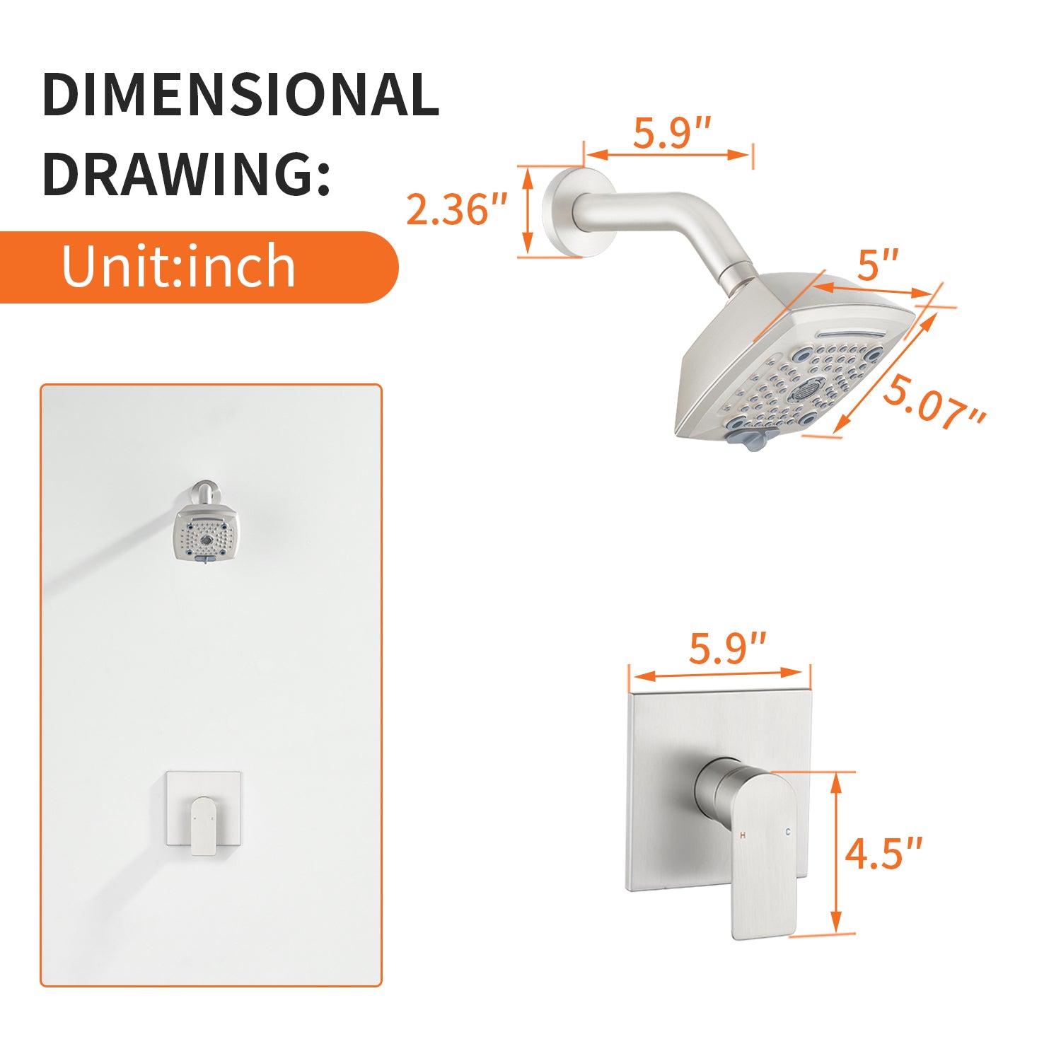 Boyel Living BL88084BN Tub-Shower-Faucets - View #2