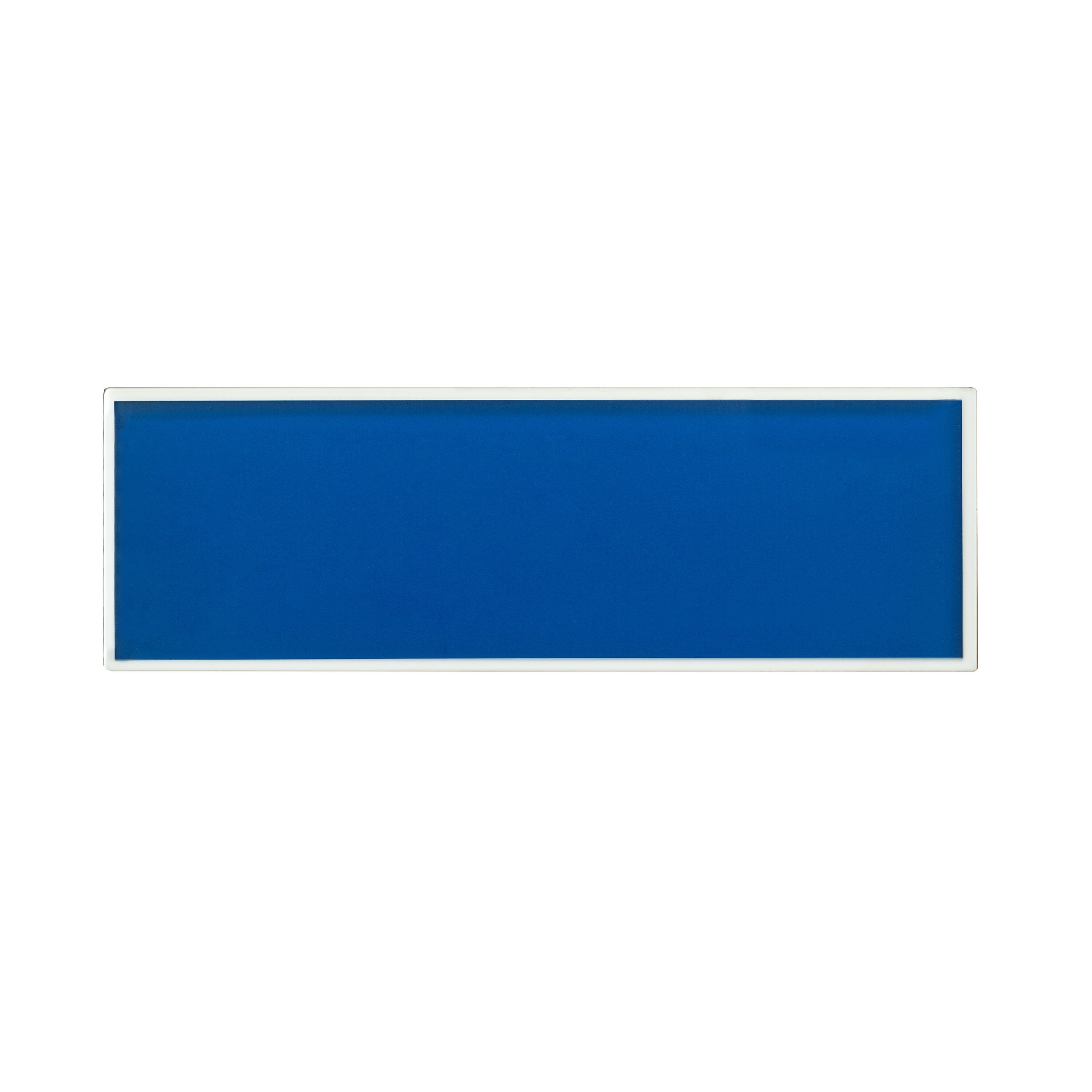 WS Tiles WST-24MT Metal Trim Series True Blue 3-in x 9-in Polished Glass Standard Wall Tile ( 5-sq ft Carton )