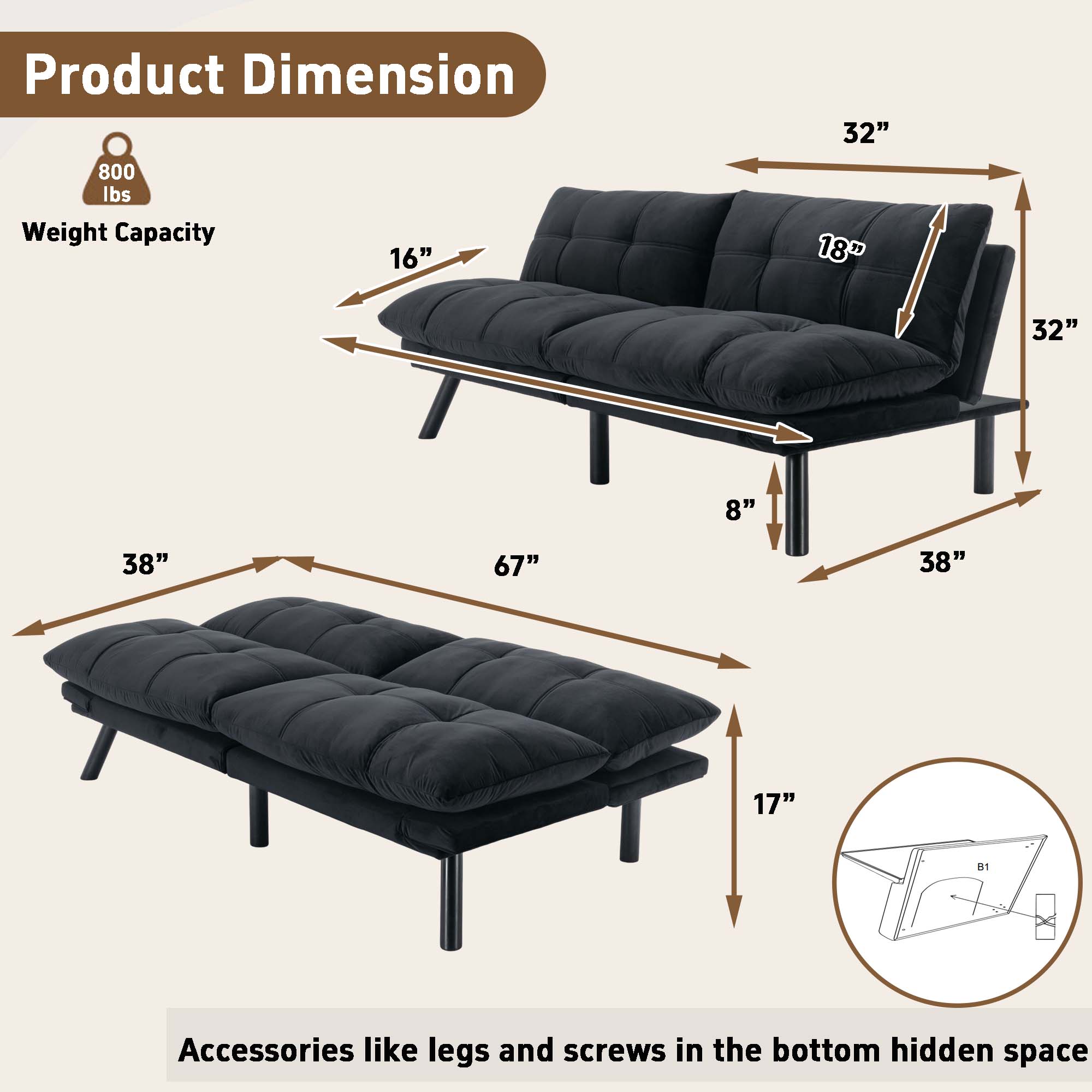 Sunrinx MG11-LR-04 futons - View #6