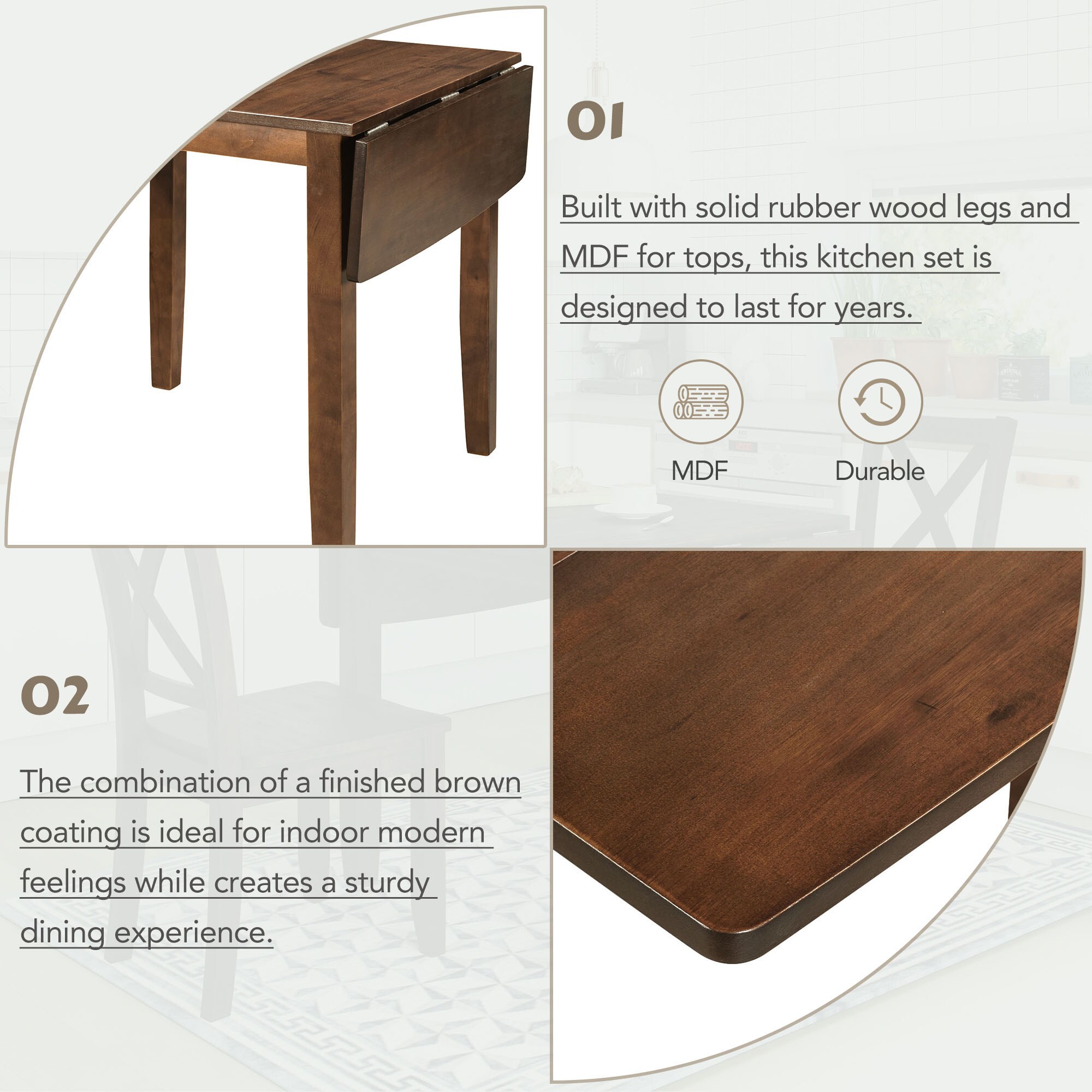 SINOFURN SYA010085GY Dining-Sets - View #4