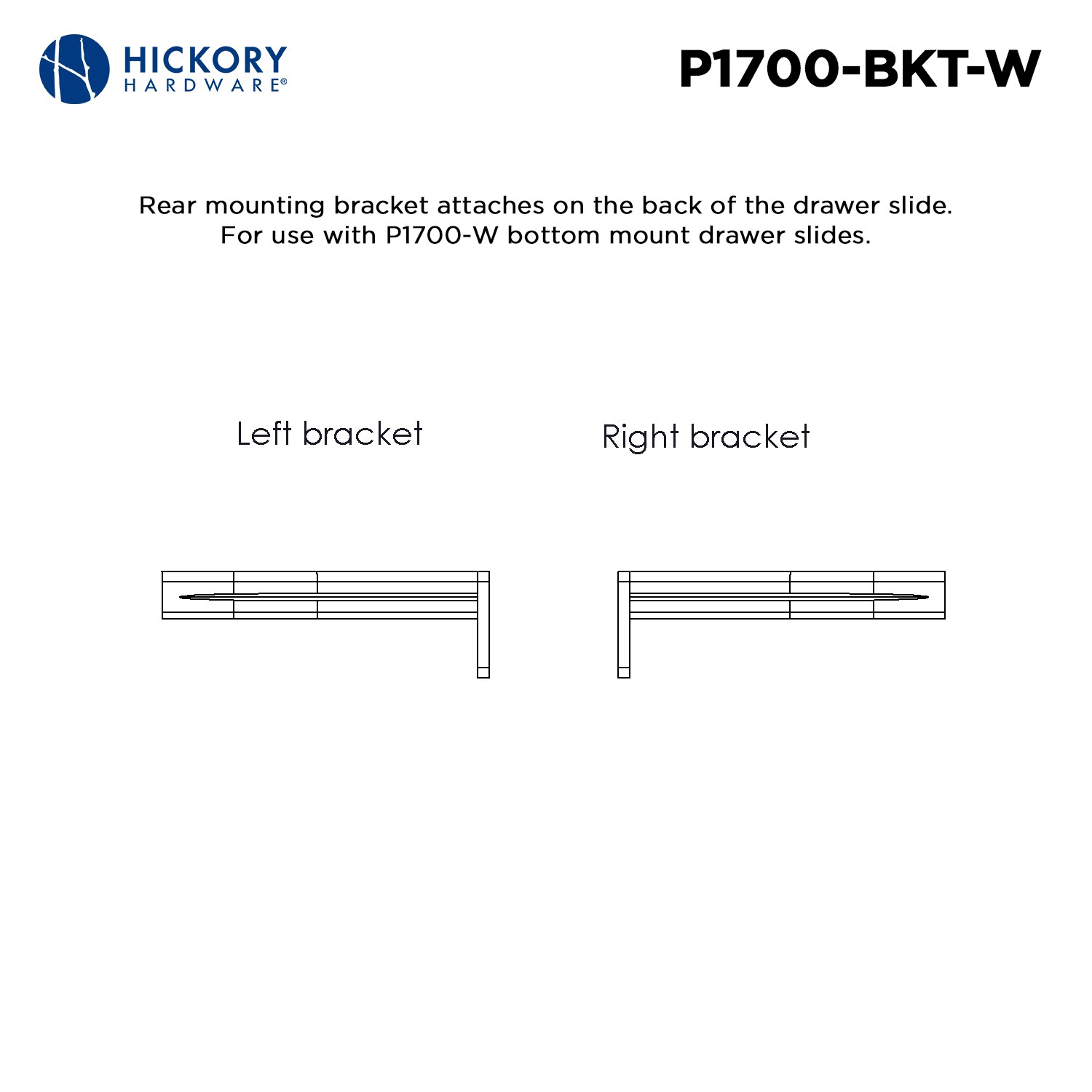 Hickory Hardware P1700/BKT-W-10B Exterior-Brackets-Braces - View #4
