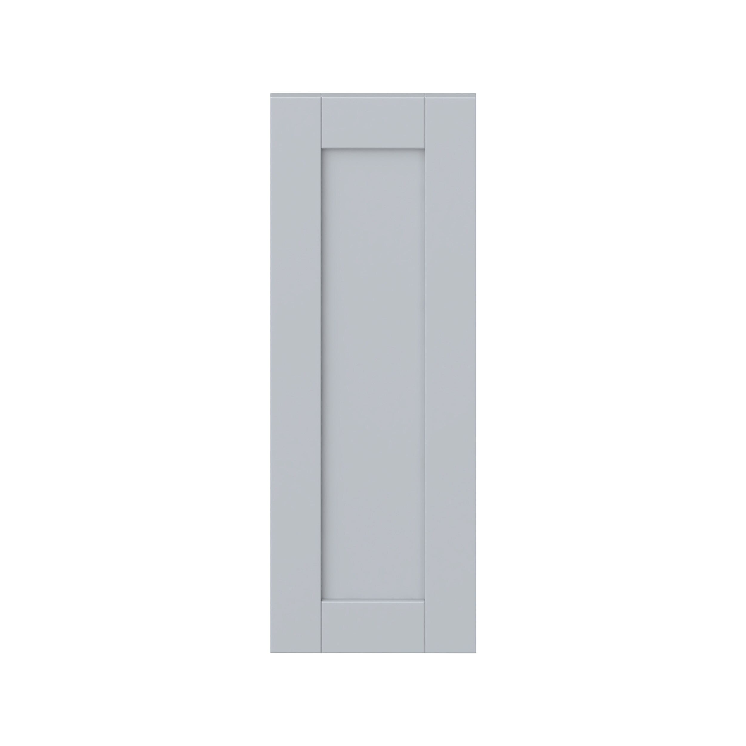 Hugo&Borg DSDR1130-CH Charlesberg 11-in W x 30-in H Light Gray Laminate Shaker Base cabinet door (Fits 12-in base box )