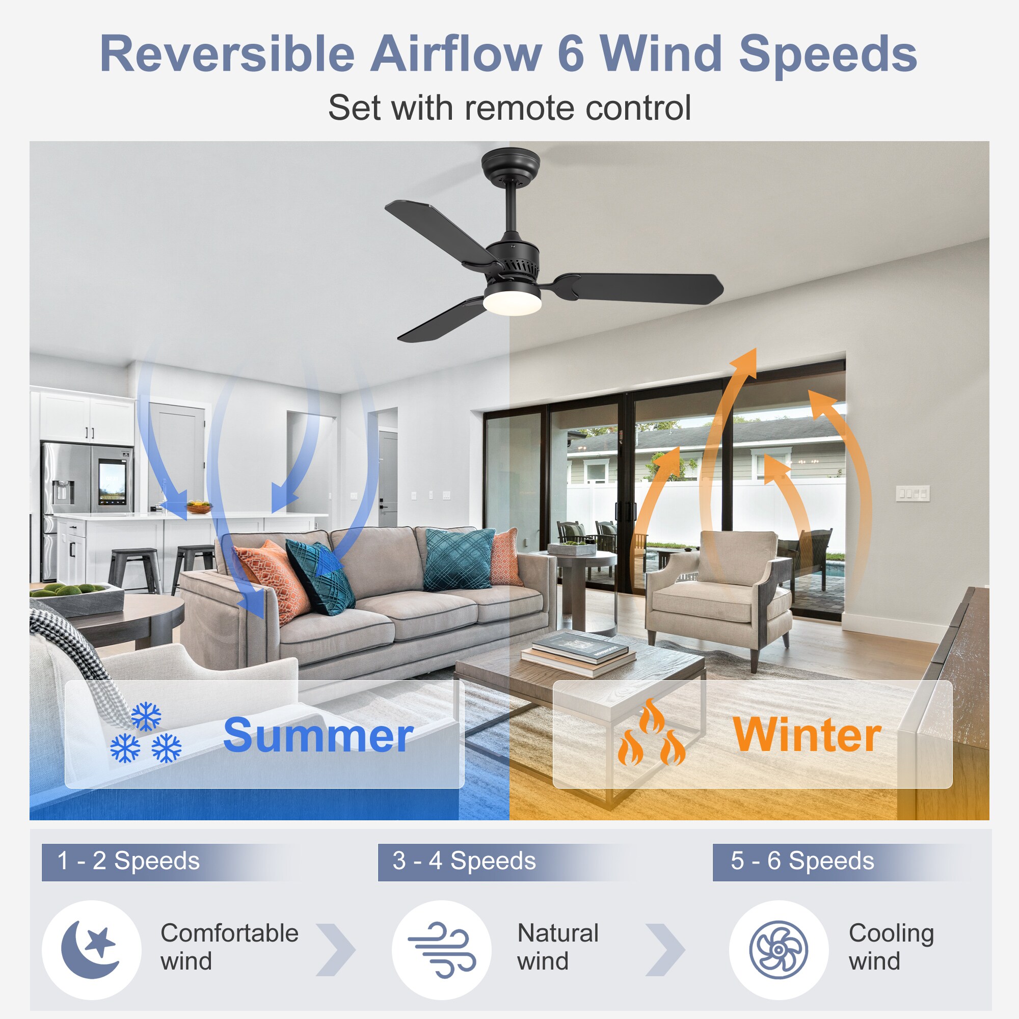 Airsurfer AS-35065-BK-2PCS Ceiling-Fans - View #6