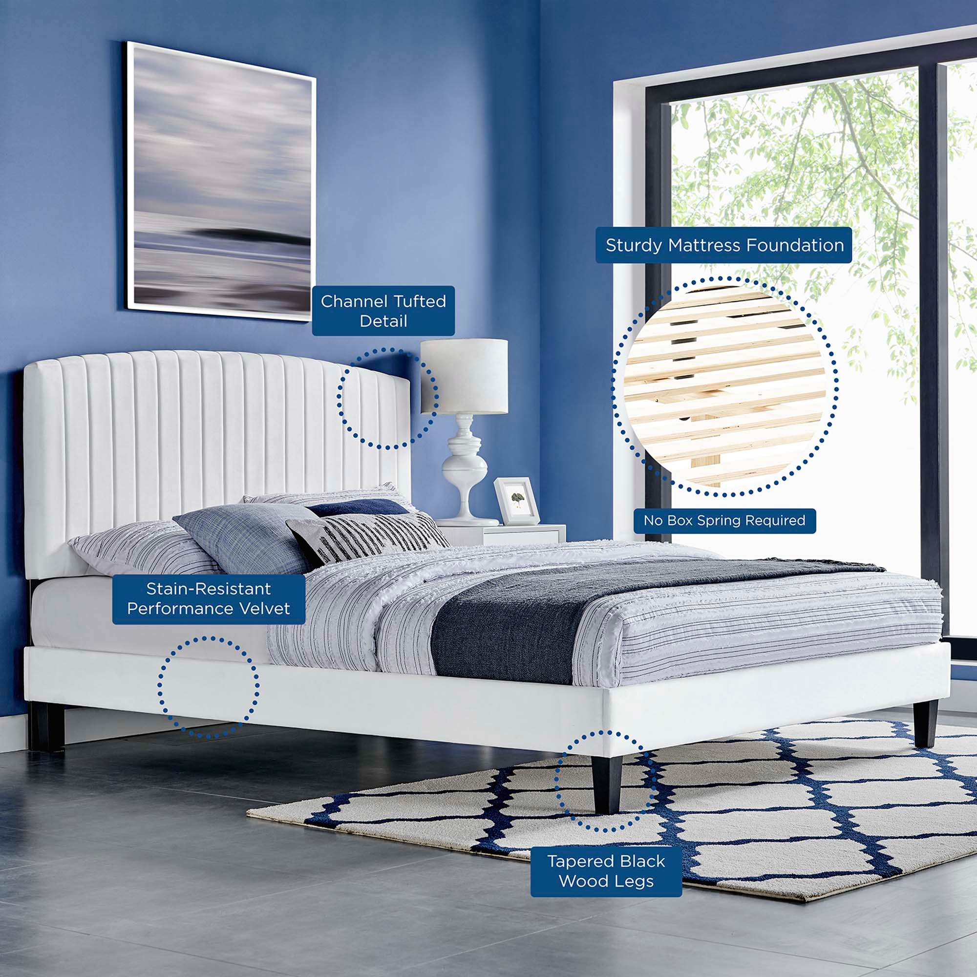 Modway MOD-7041-WHI beds - View #3