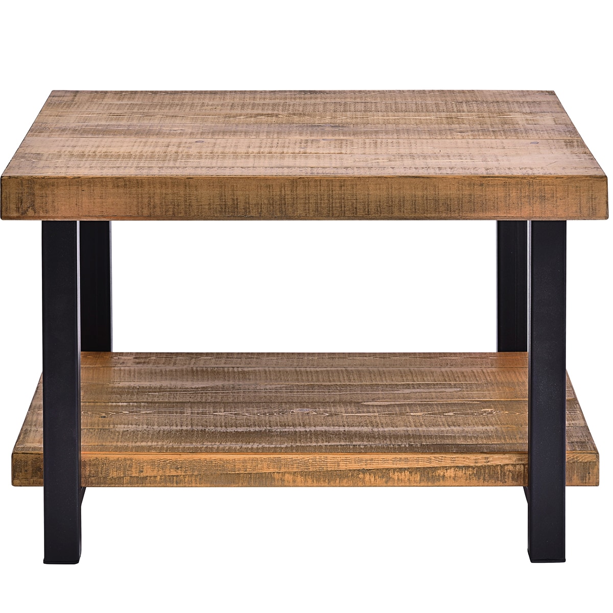 CASAINC TR-WF192553AAD Pine Wood Industrial Coffee Table with Storage