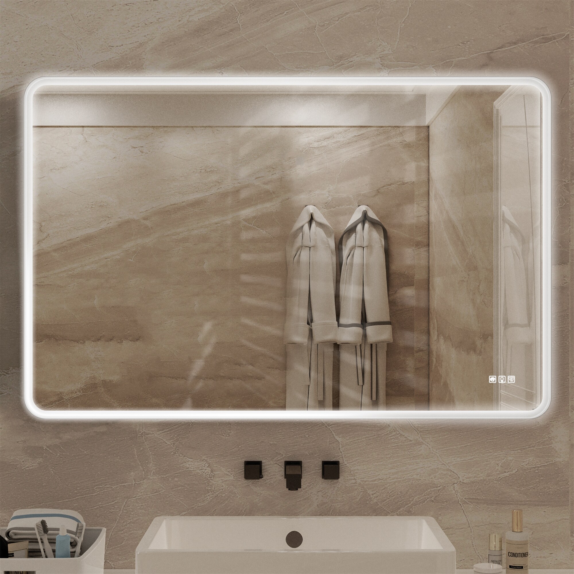 BABOOM BOM-0120103-OR Framed-Bath-Mirrors - View #2