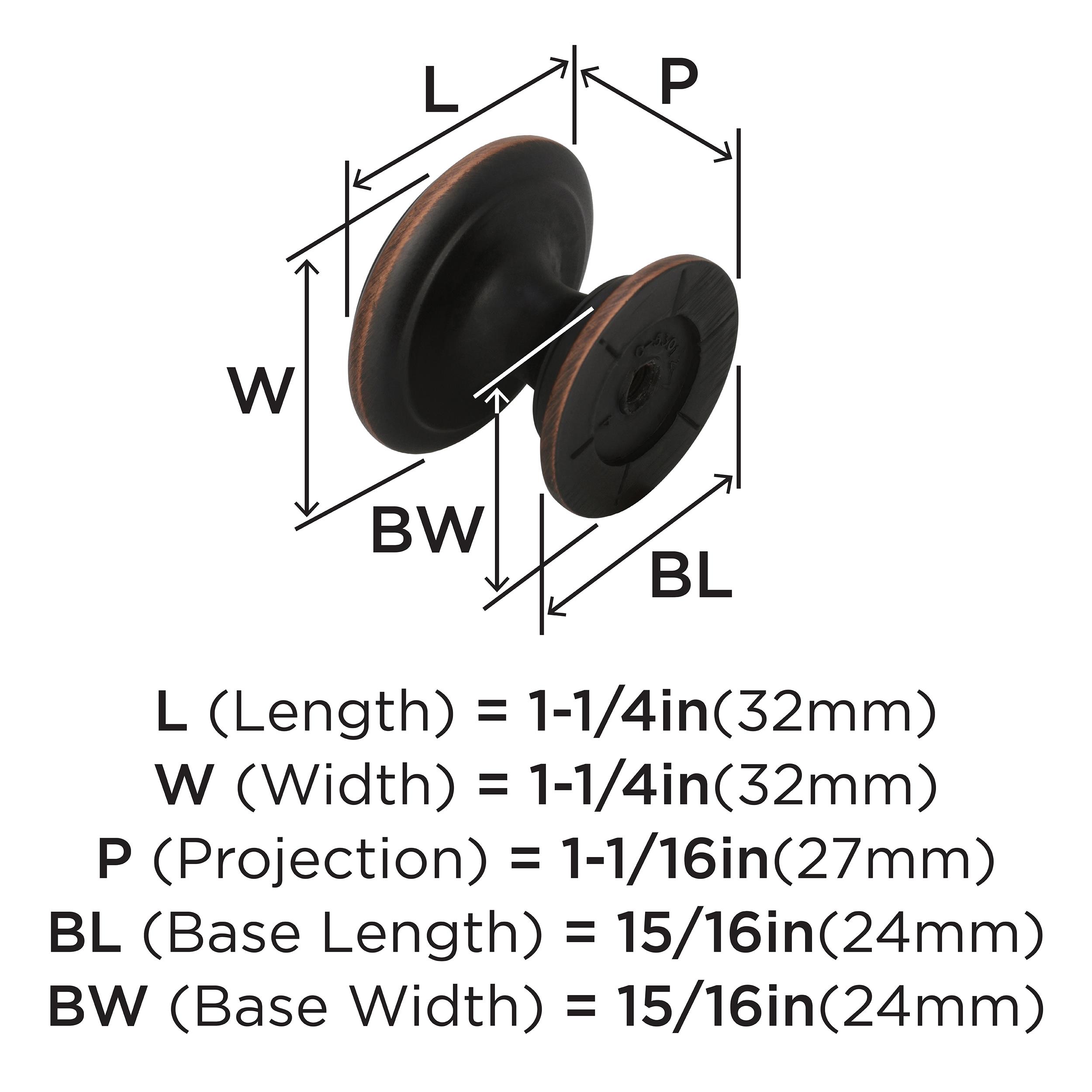 Amerock BP53012ORB Cabinet-Knobs - View #4