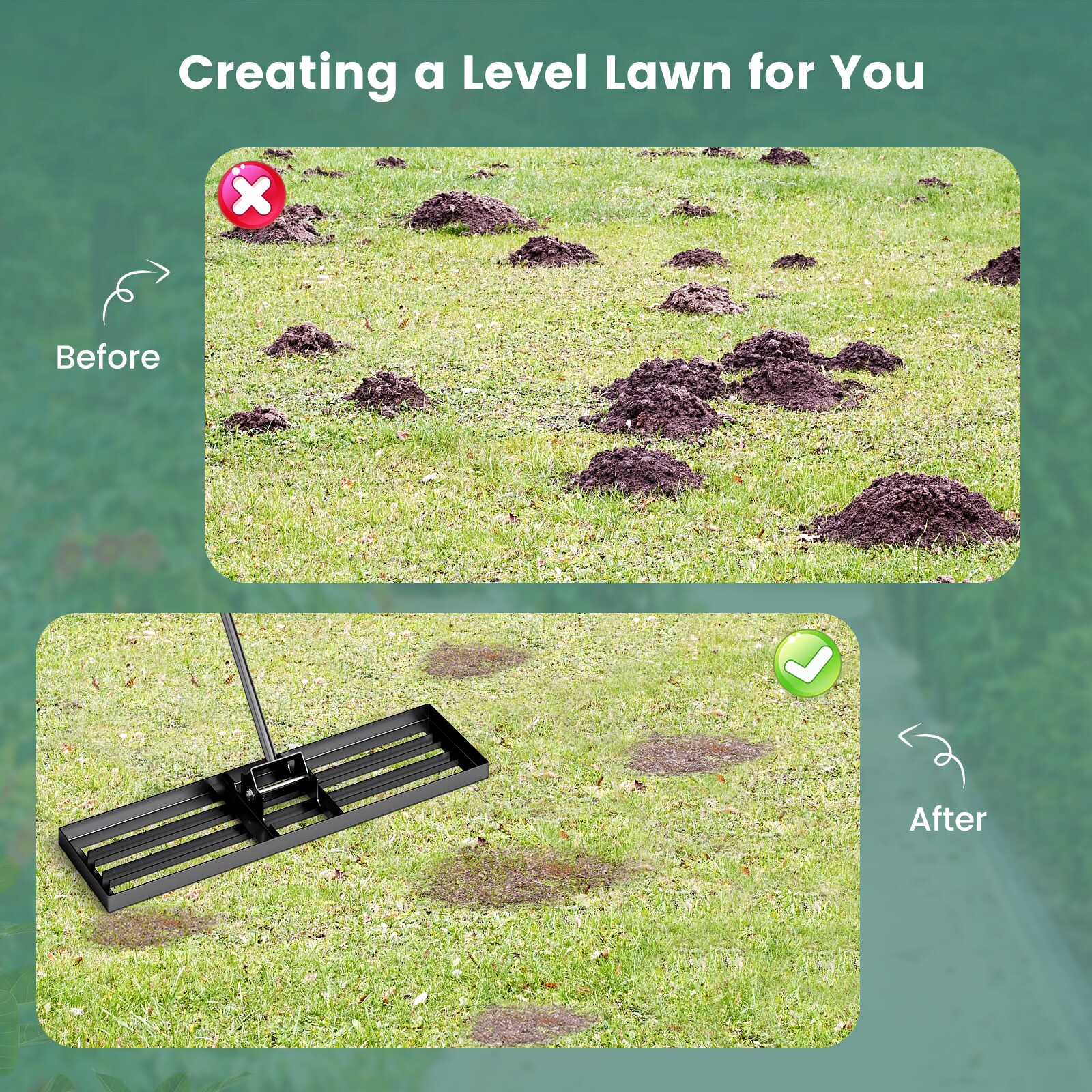 Slickblue D-CO-KB5404TG Garden-Rakes - View #4