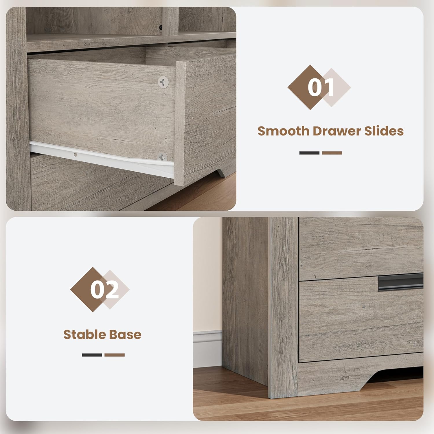 WhizMax LW-PEP-334DK3JN-PJL bookcases - View #5