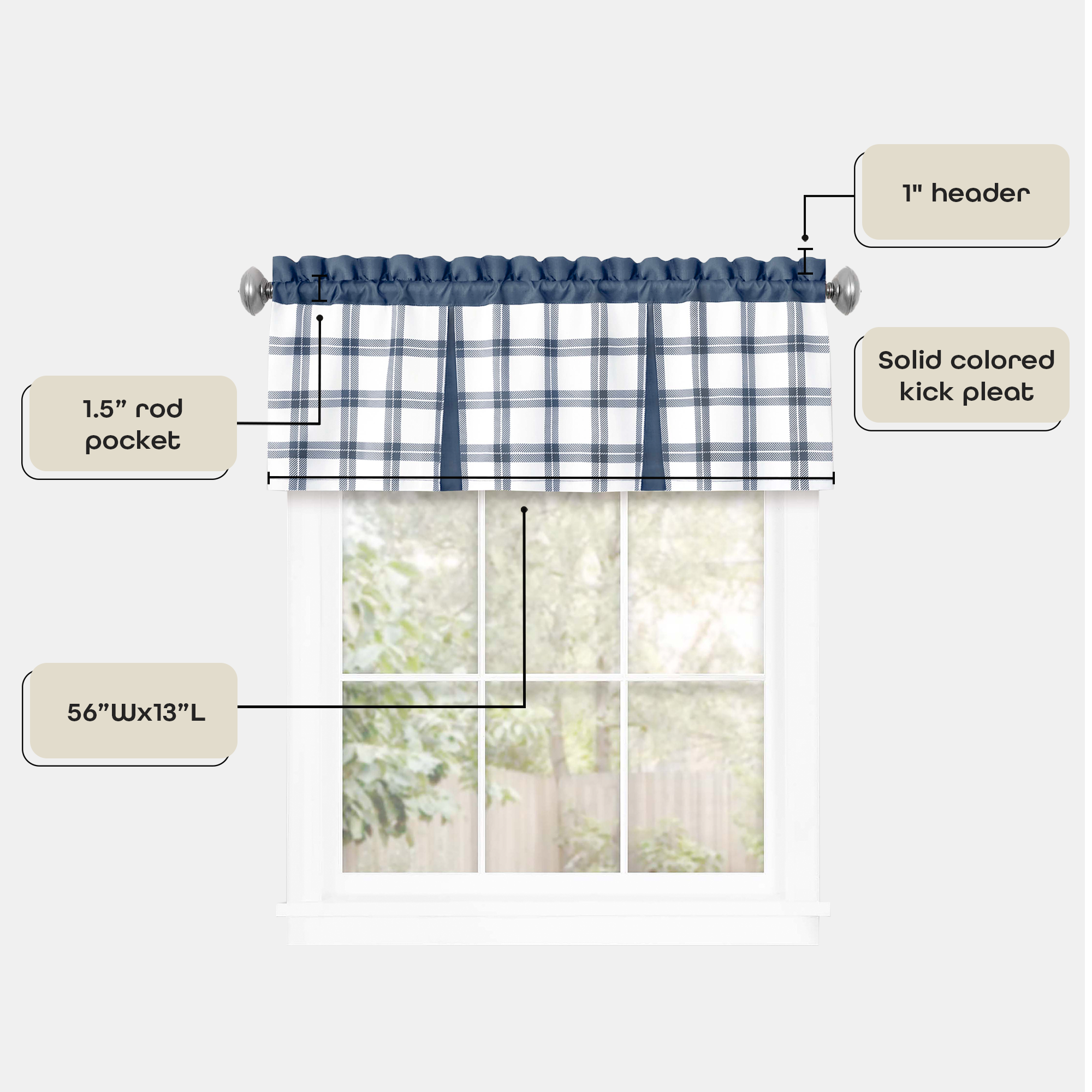 Achim TAVL13BL12 valances - View #7