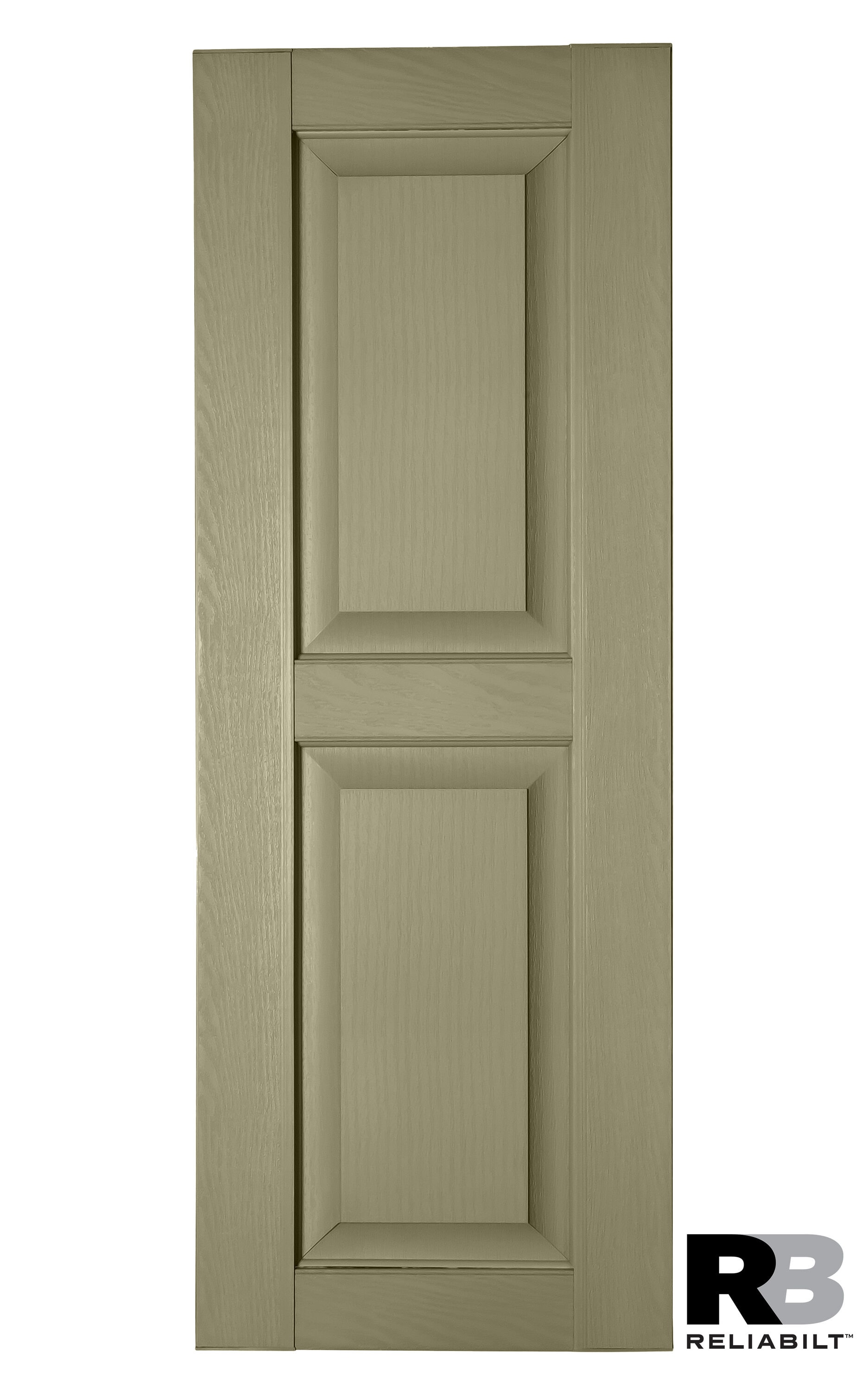 RELIABILT RP1882020 17.75-in W x 82-in H Sage Raised panel Polypropylene Exterior Shutters ( 2 -Pack )