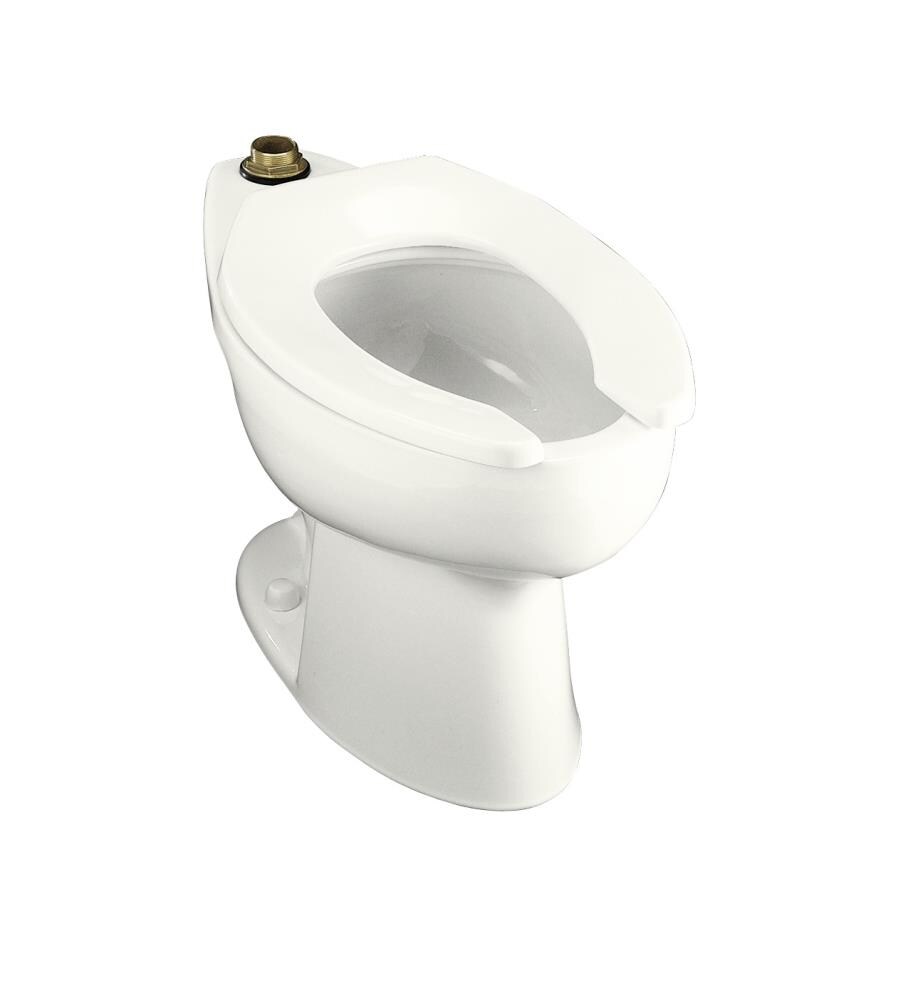KOHLER 4302-L-0 Highcrest White Elongated Chair Height Toilet Bowl 10-in Rough-In
