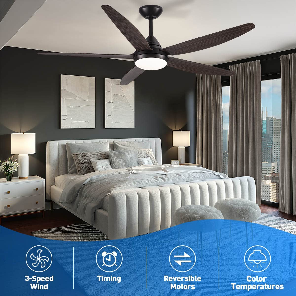 Yardreeze YHDO-56BKM Ceiling-Fans - View #13