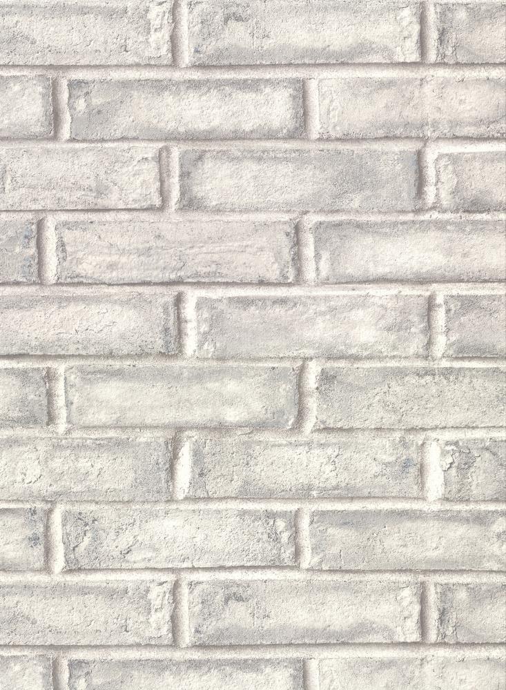 Warner Textures 2921-50108 60.8-Sq. Feet Grey Vinyl Textured Novelty 3D Unpasted Wallpaper
