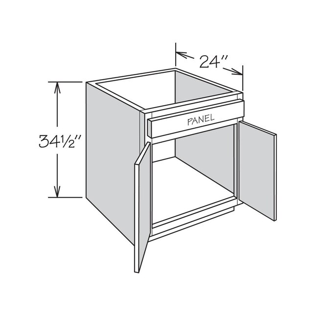 allen + roth Annscroft 36-in W x 34.5-in H x 24-in D Hazelnut Maple Corner Base Semi-Custom Cabinet allen + roth Annscroft 36-in W x 34.5-in H x 24-in D Hazelnut Maple Corner Base Semi-Custom Cabinet