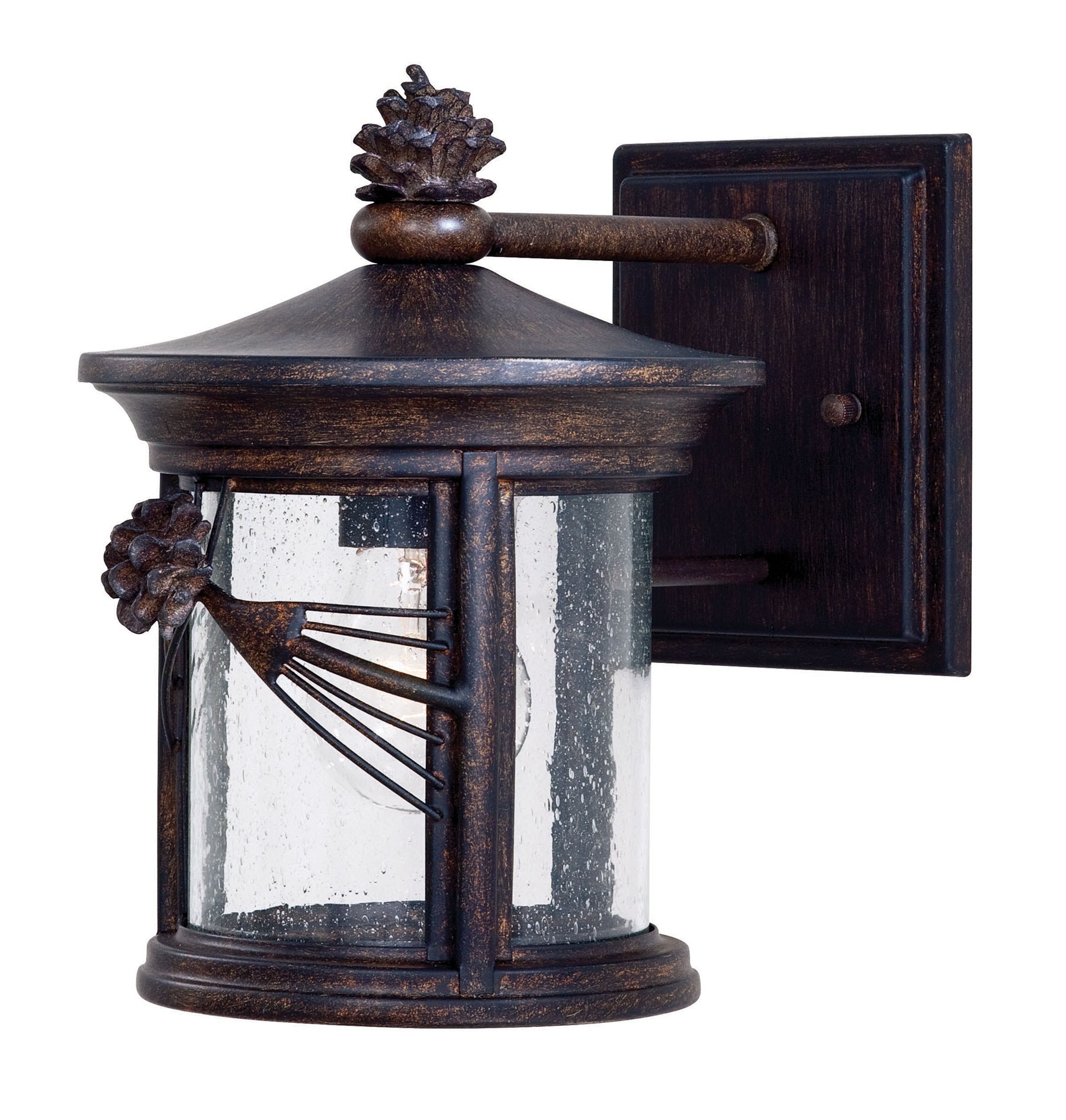 Minka Lavery 9151-A357 Abbey Lane 1 -Light 10-in H Antique Brown Hardwired Outdoor Wall Light