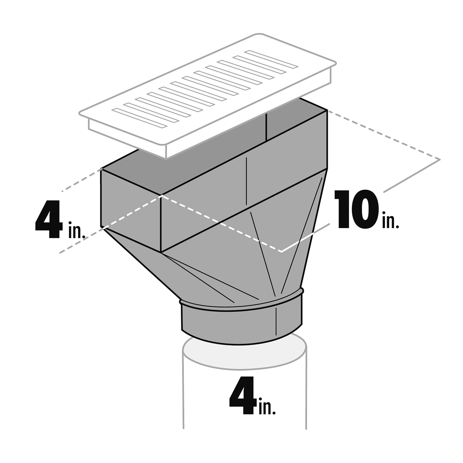 IMPERIAL GVL0074-A Duct-Boots - View #6
