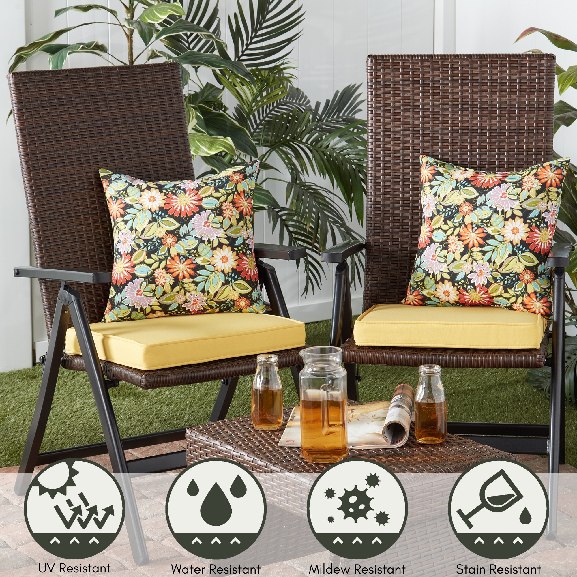 Greendale Home Fashions OP1100S2-SUNBEAM Patio-Furniture-Cushions - View #5
