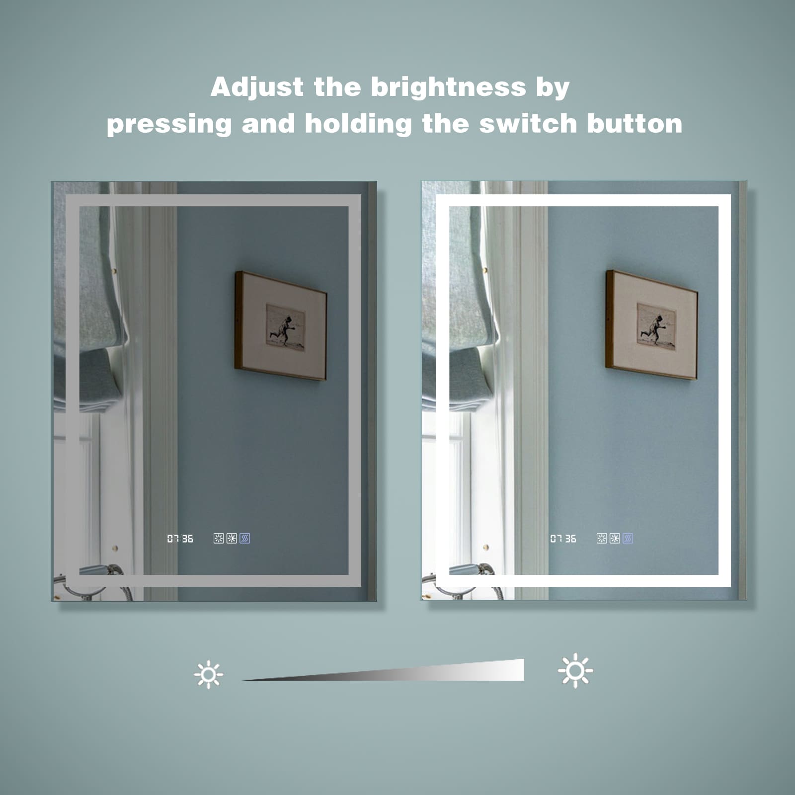 Forclover JSEX2836LM-3F Framed-Bath-Mirrors - View #9