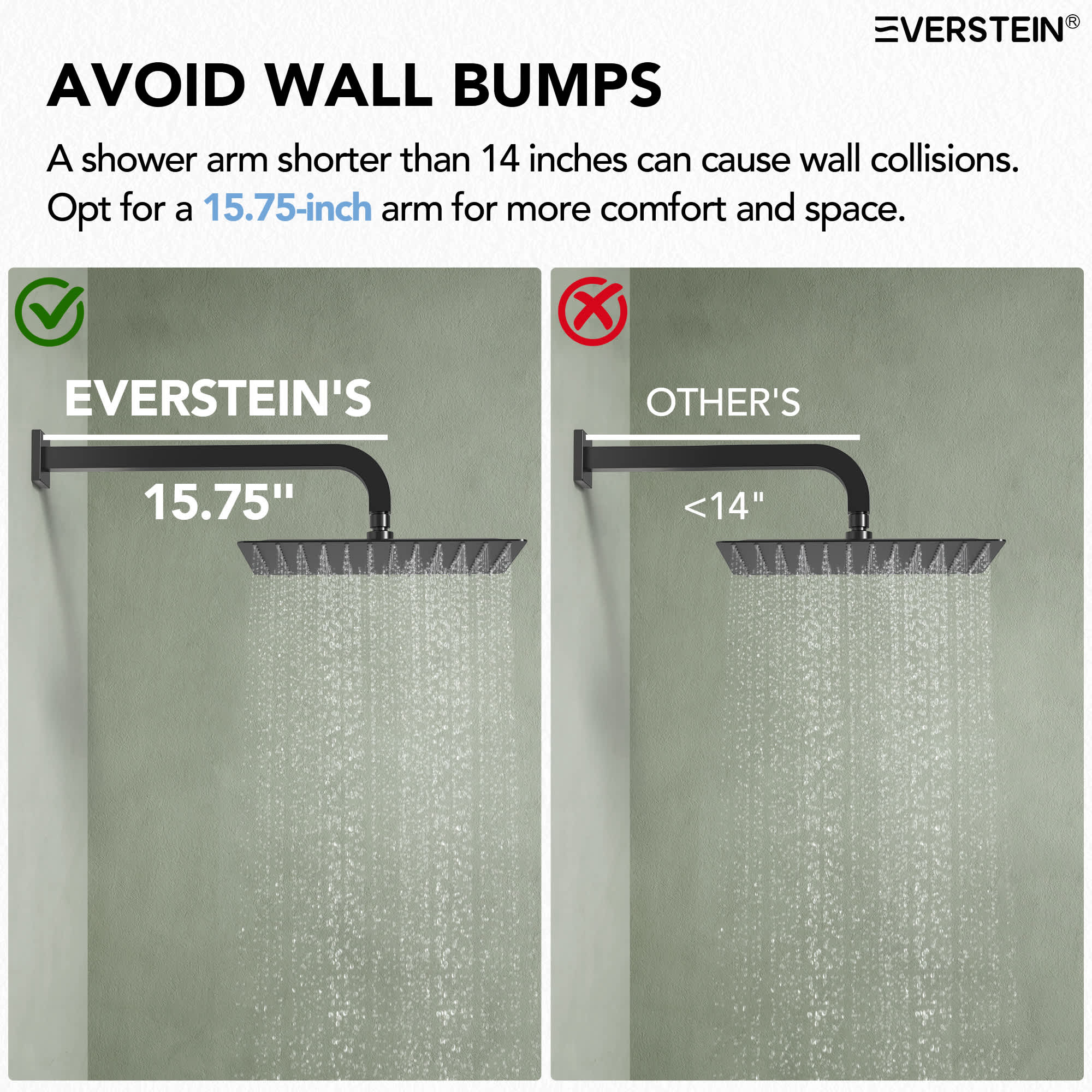 EVERSTEIN SFS-1017-BK12 Tub-Shower-Faucets - View #8